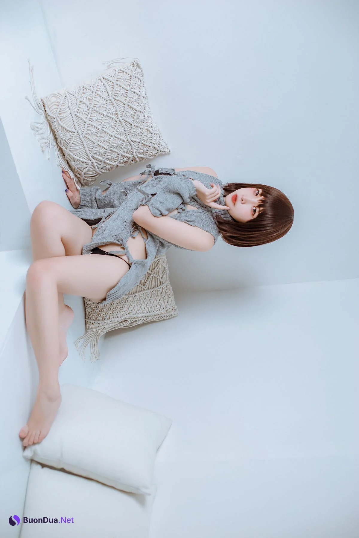 Cosplay 二佐Nisa 私房洞洞毛衣 - Photo 15