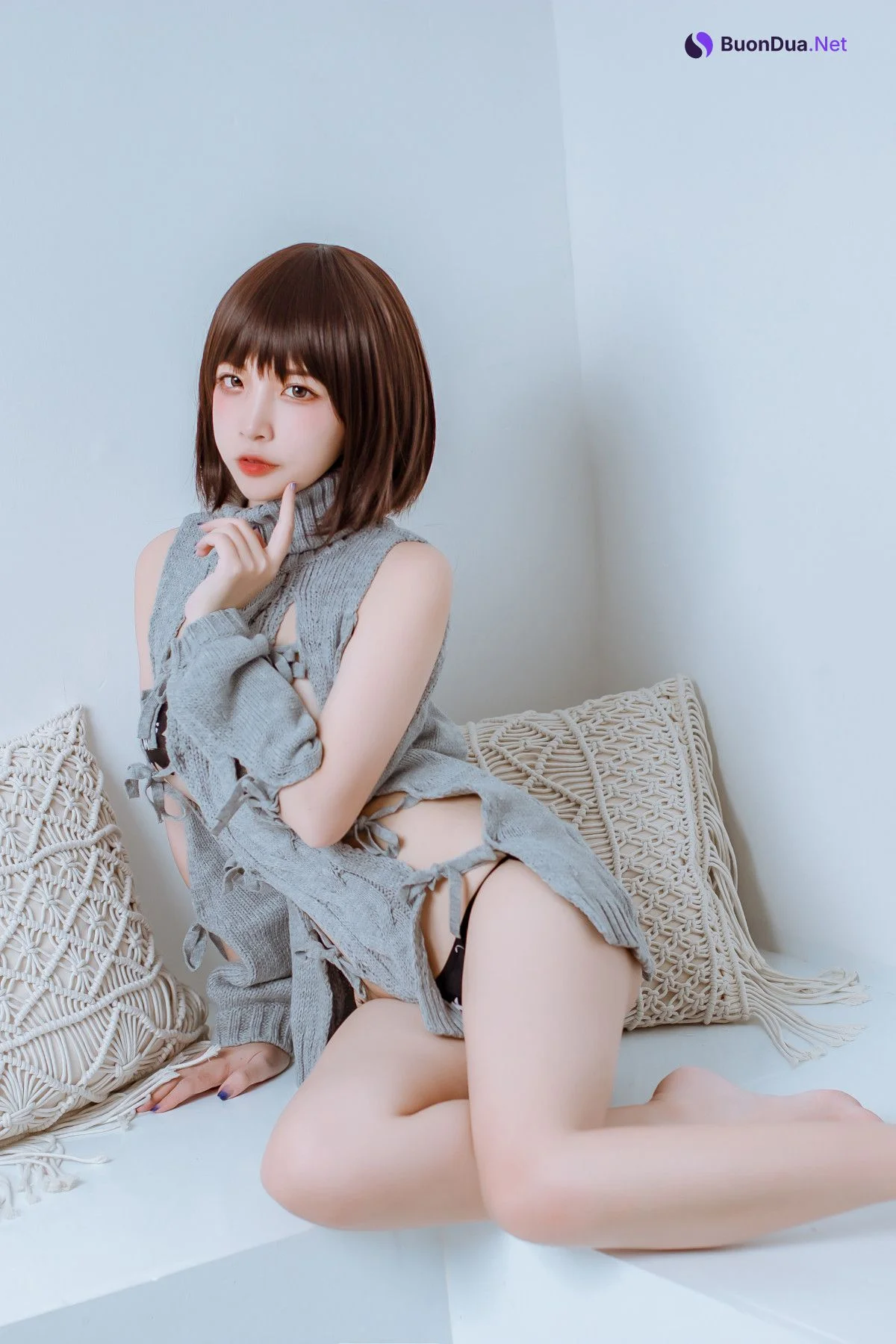 Cosplay 二佐Nisa 私房洞洞毛衣 - Photo 16