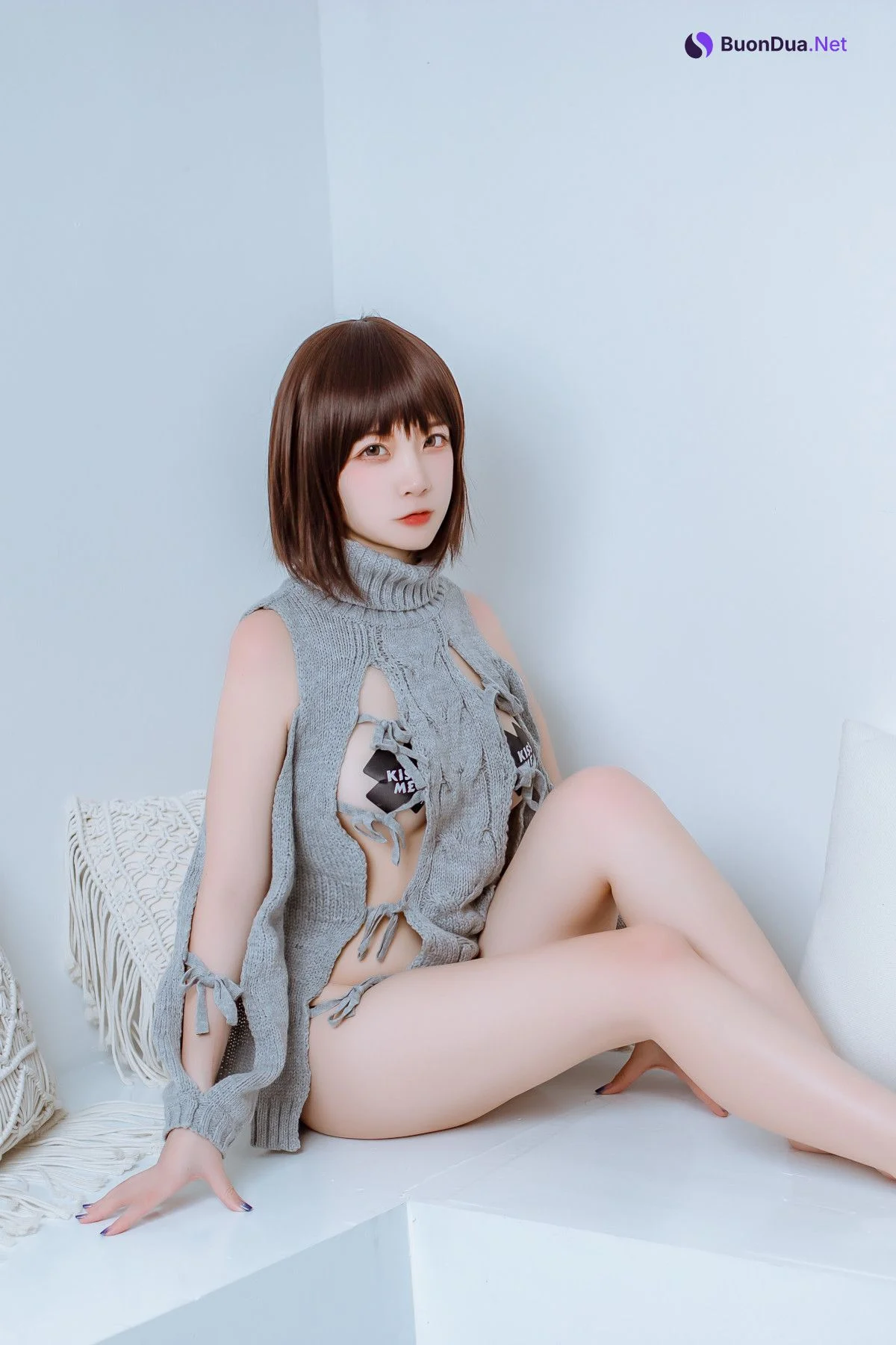 Cosplay 二佐Nisa 私房洞洞毛衣 - Photo 3