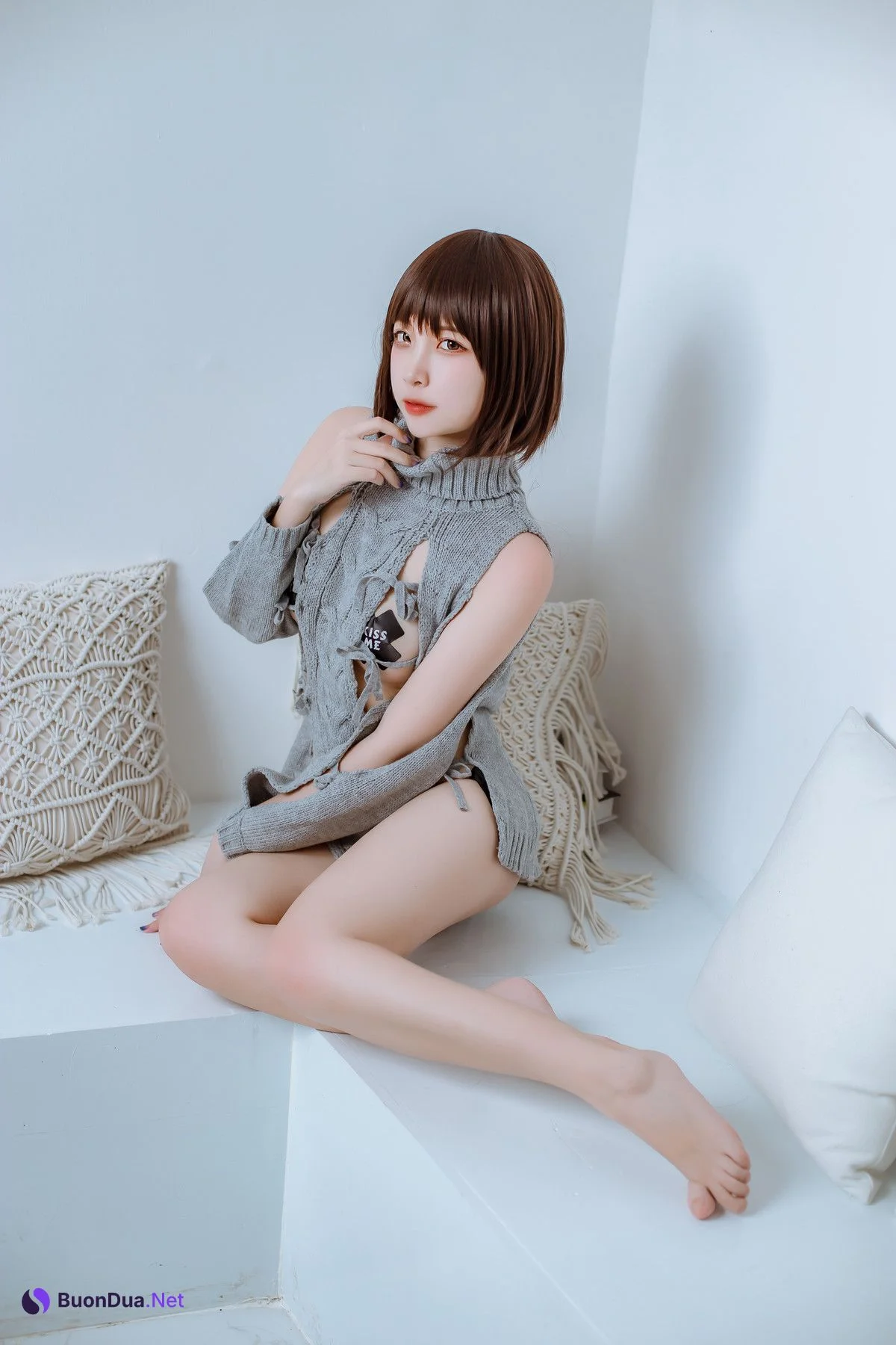 Cosplay 二佐Nisa 私房洞洞毛衣 - Photo 7