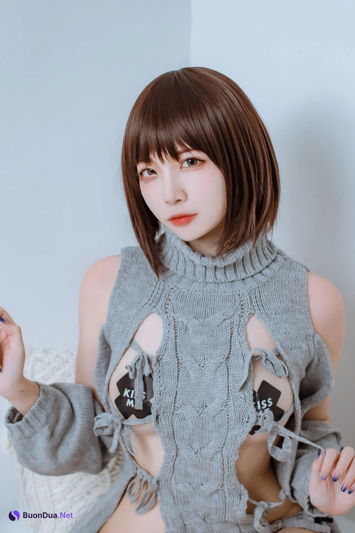 Cosplay 二佐Nisa 私房洞洞毛衣 - Photo 9