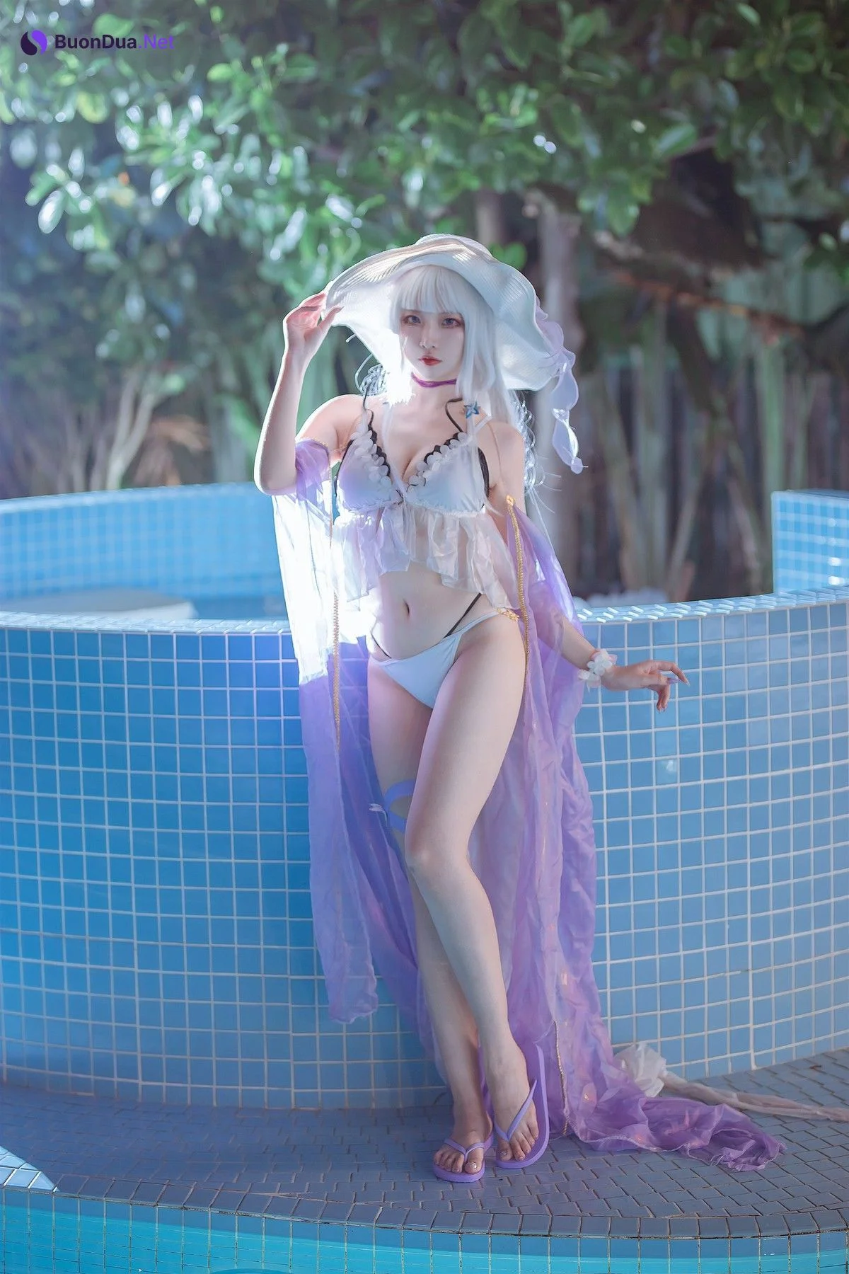 Cosplay 二佐Nisa 碧蓝光辉泳装 - Photo 2