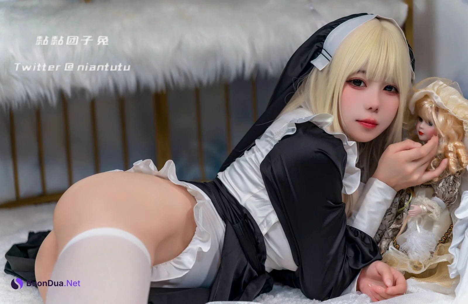 Cosplay 黏黏团子兔 Nun 修女 - Photo 10