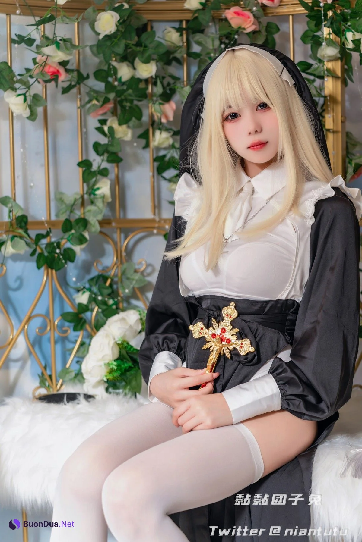 Cosplay 黏黏团子兔 Nun 修女 - Photo 6