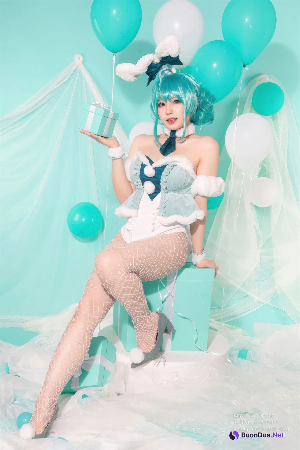 Cosplay Nyako喵子 初音白兔 - Photo 11