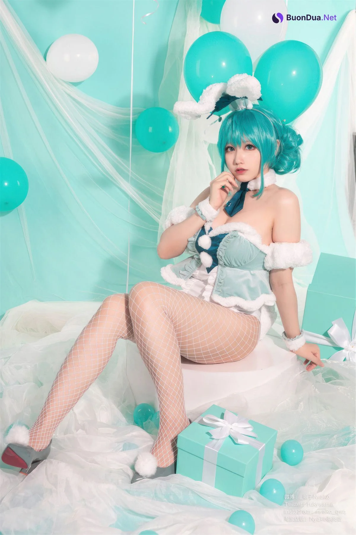 Cosplay Nyako喵子 初音白兔 - Photo 13