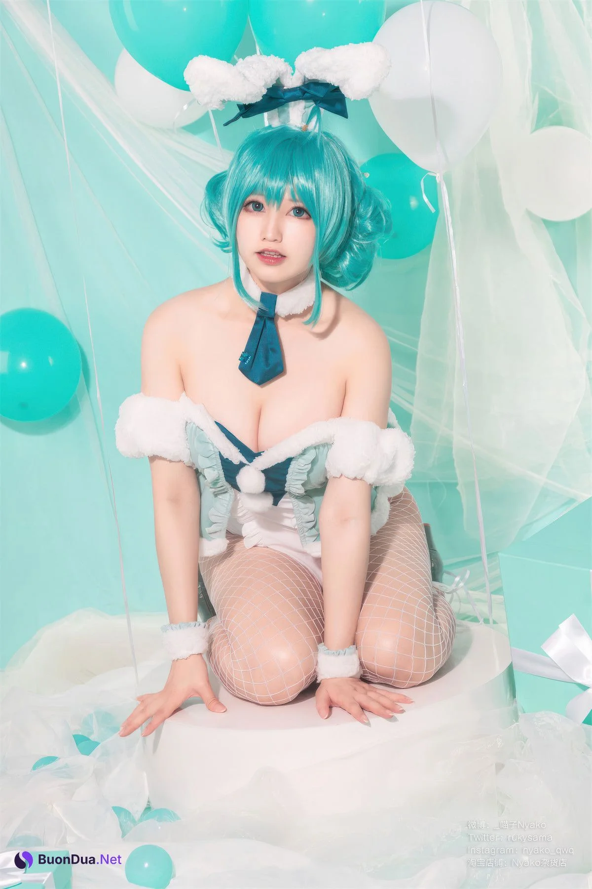 Cosplay Nyako喵子 初音白兔 - Photo 15