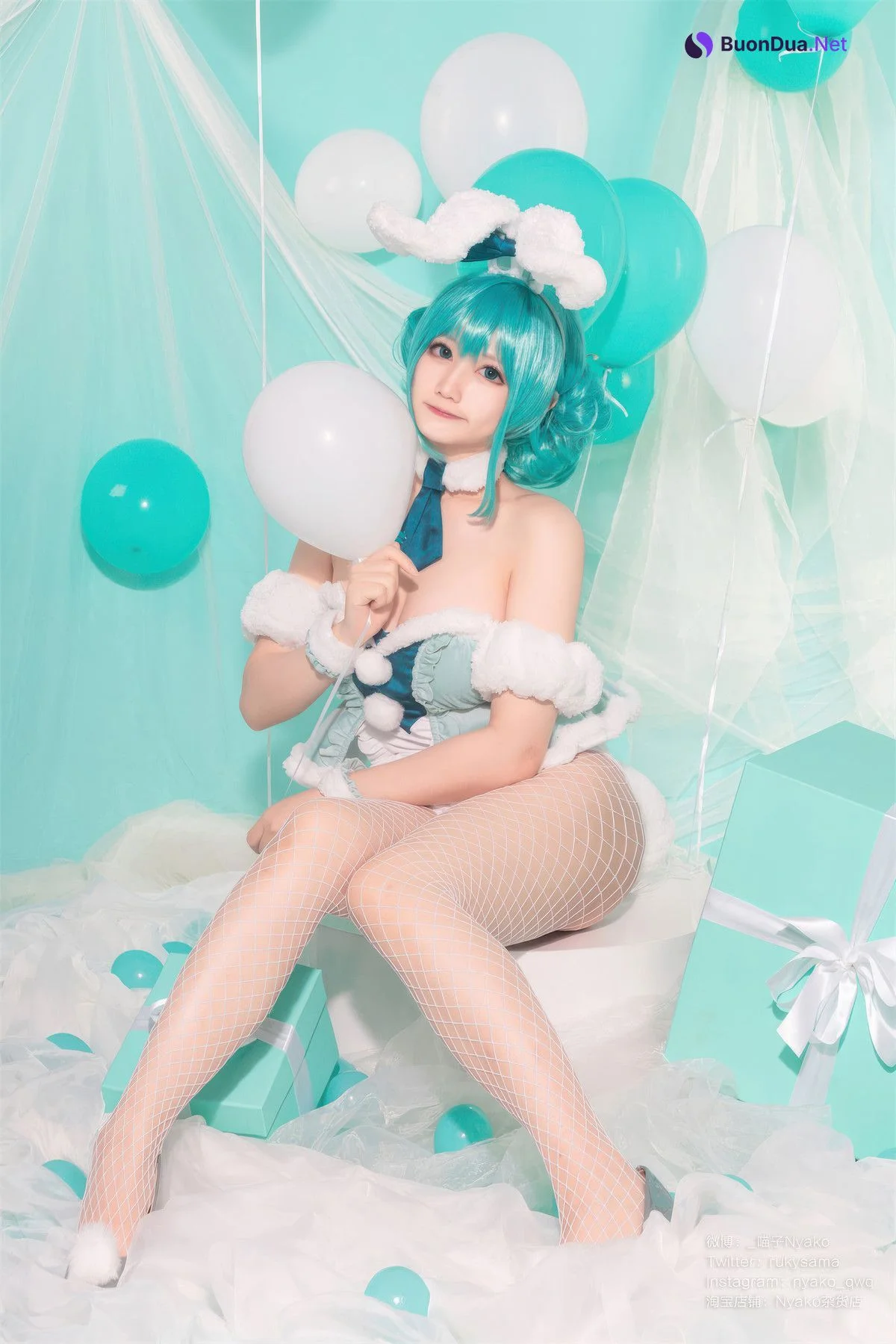 Cosplay Nyako喵子 初音白兔 - Photo 17