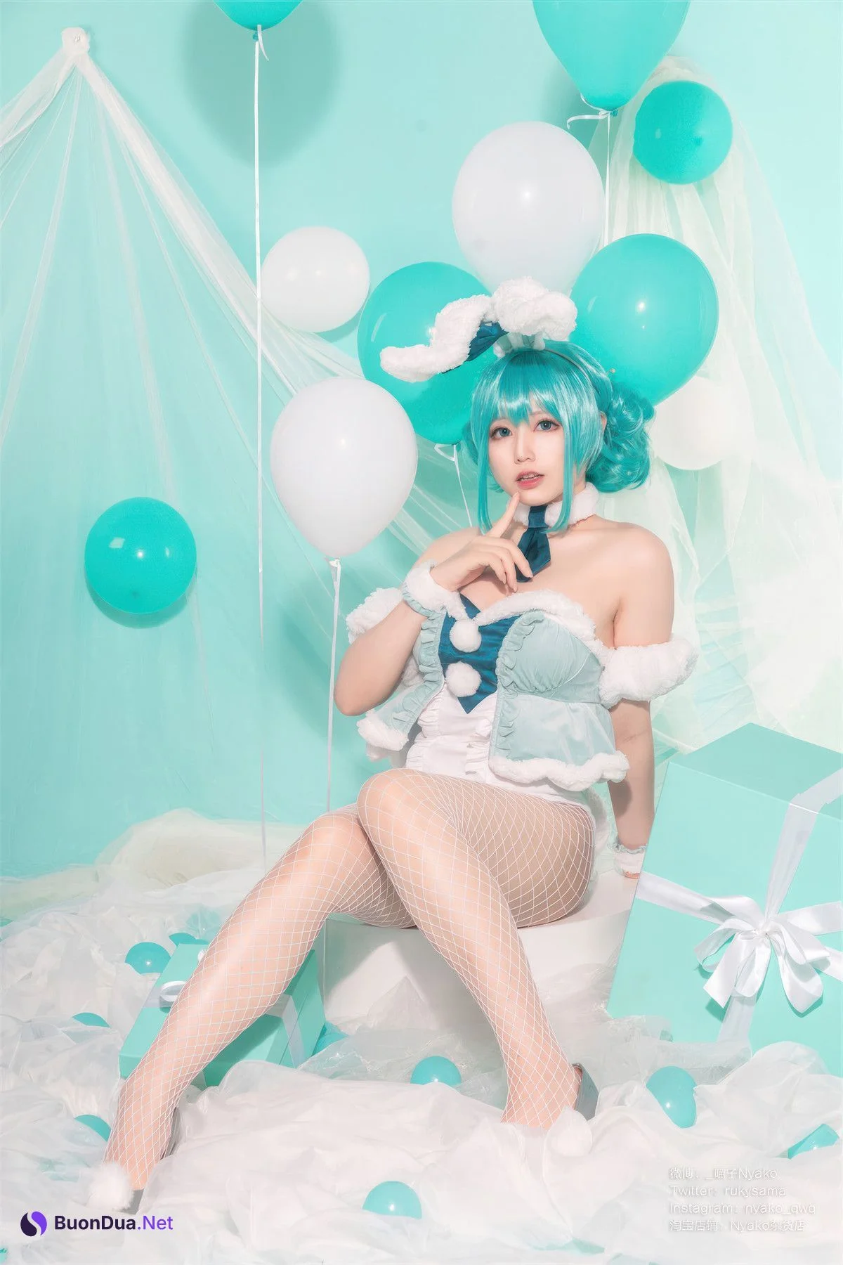 Cosplay Nyako喵子 初音白兔 - Photo 19