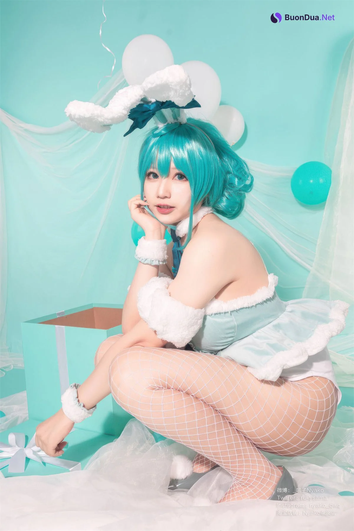 Cosplay Nyako喵子 初音白兔 - Photo 20