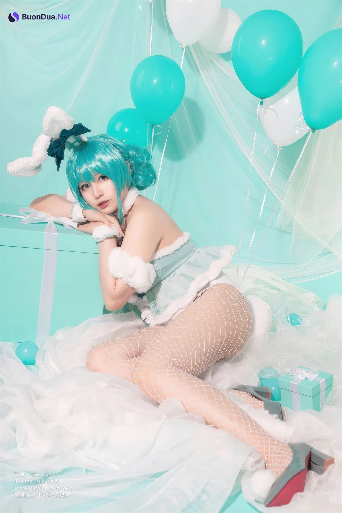 Cosplay Nyako喵子 初音白兔 - Photo 3