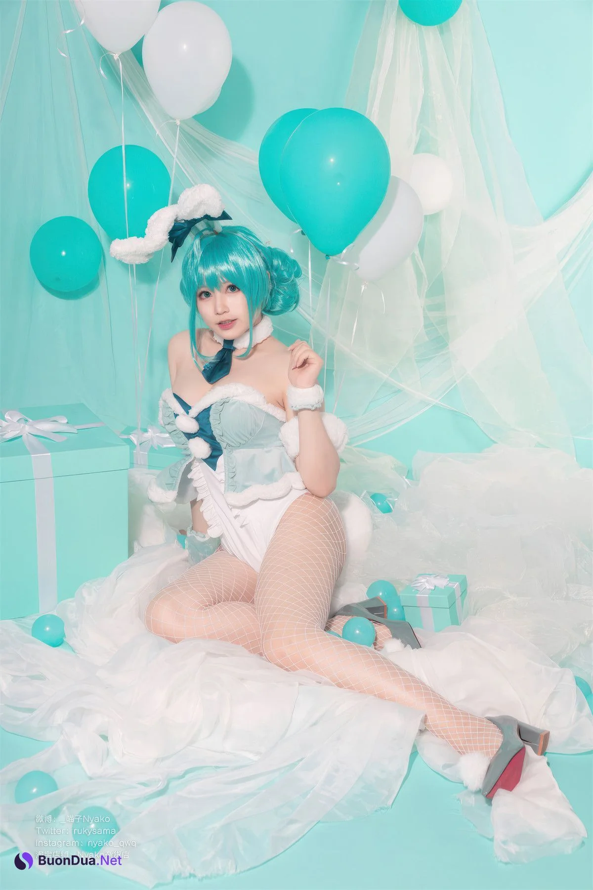 Cosplay Nyako喵子 初音白兔 - Photo 4