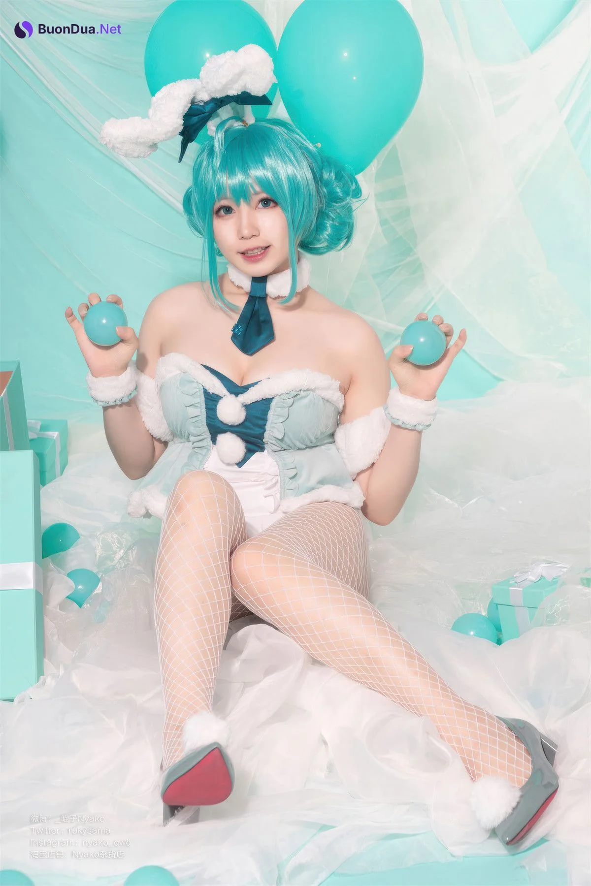 Cosplay Nyako喵子 初音白兔 - Photo 6