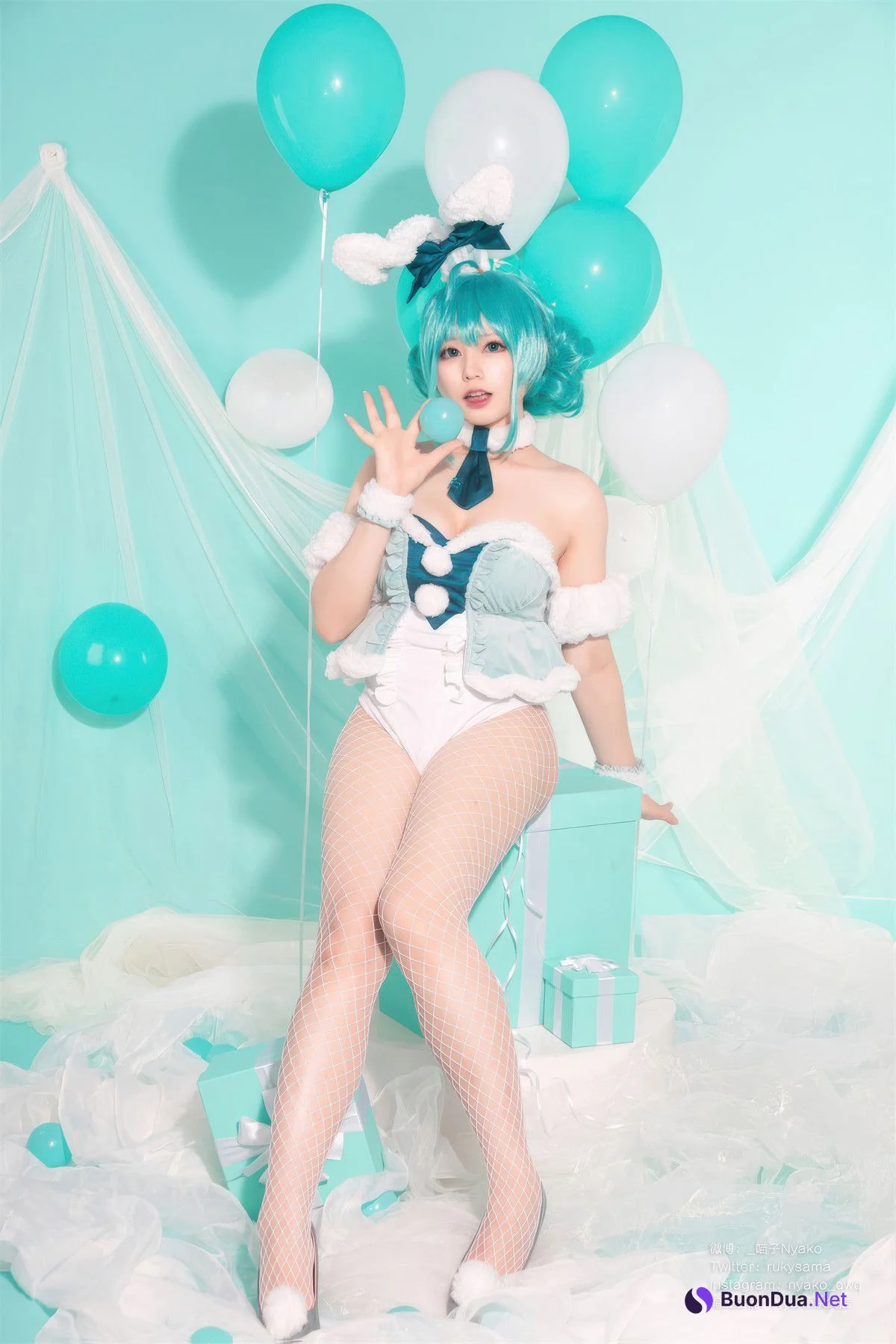 Cosplay Nyako喵子 初音白兔 - Photo 7
