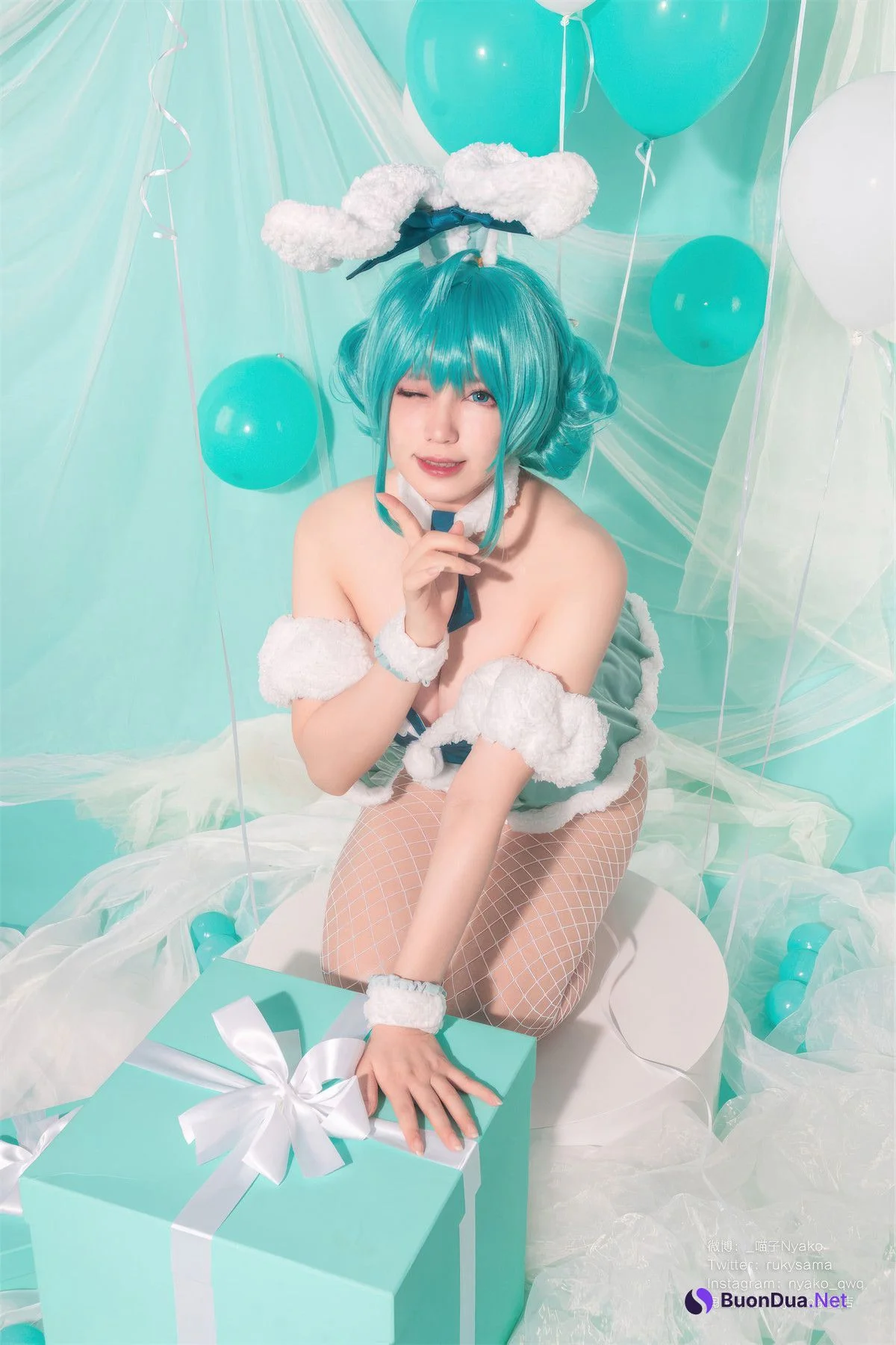 Cosplay Nyako喵子 初音白兔 - Photo 8