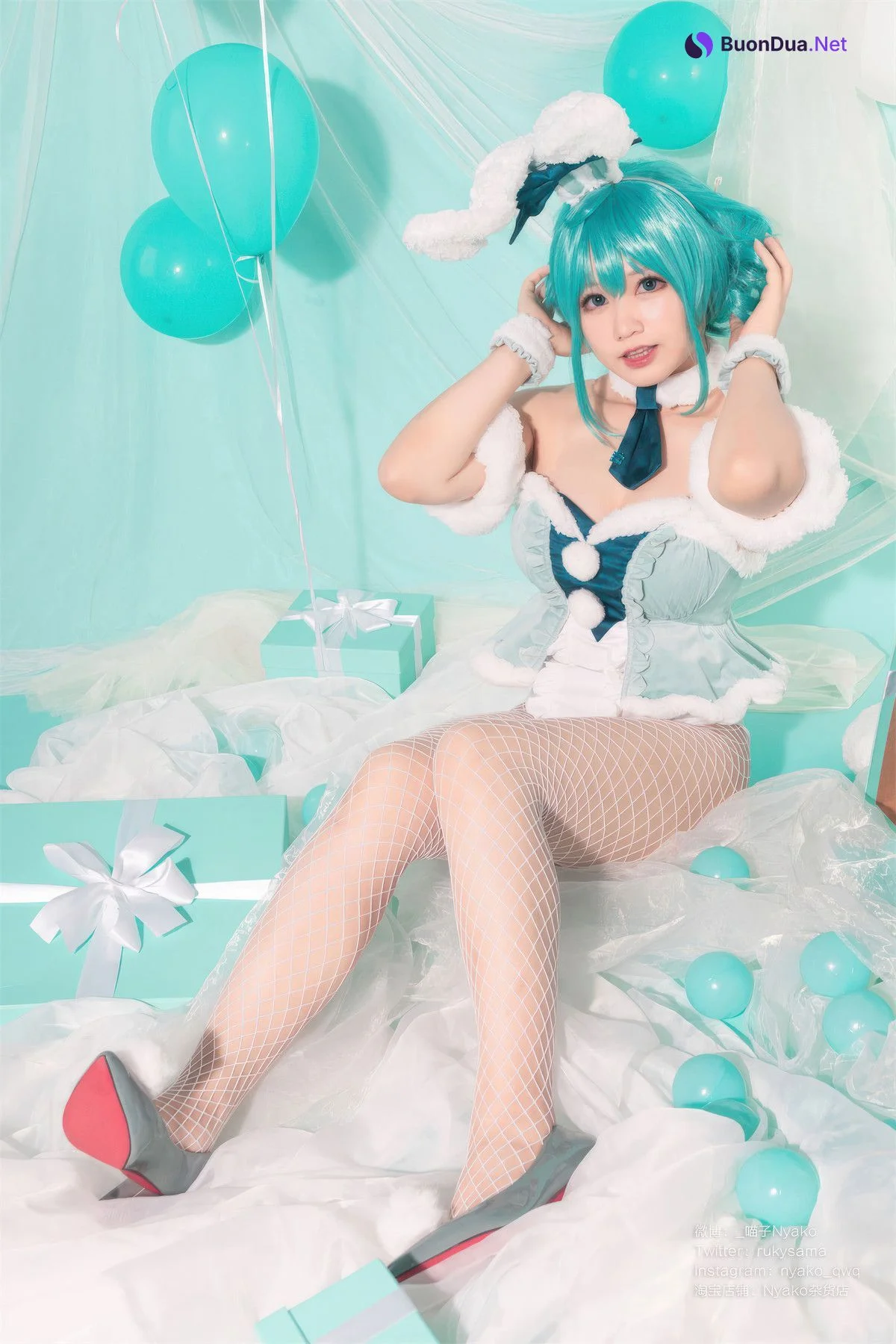 Cosplay Nyako喵子 初音白兔 - Photo 9