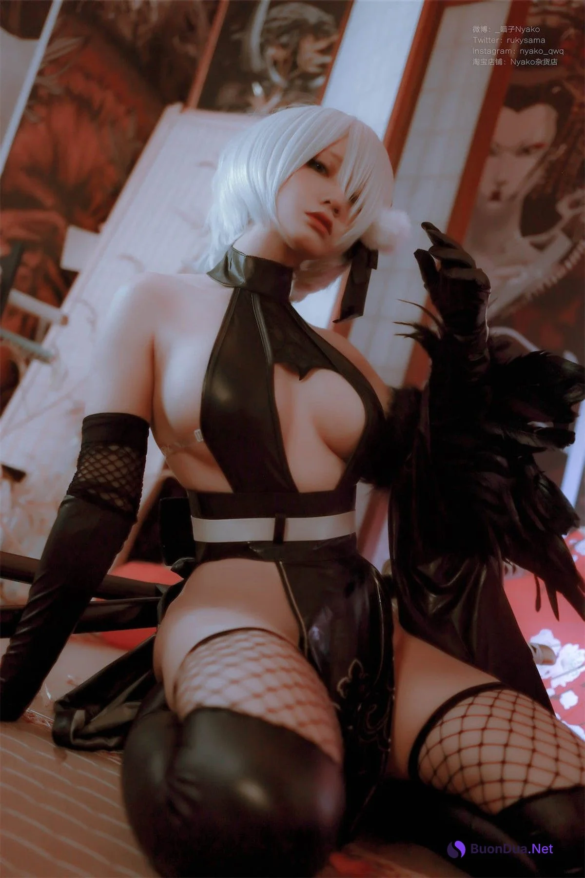 Cosplay Nyako喵子 2B同人旗袍 - Photo 10