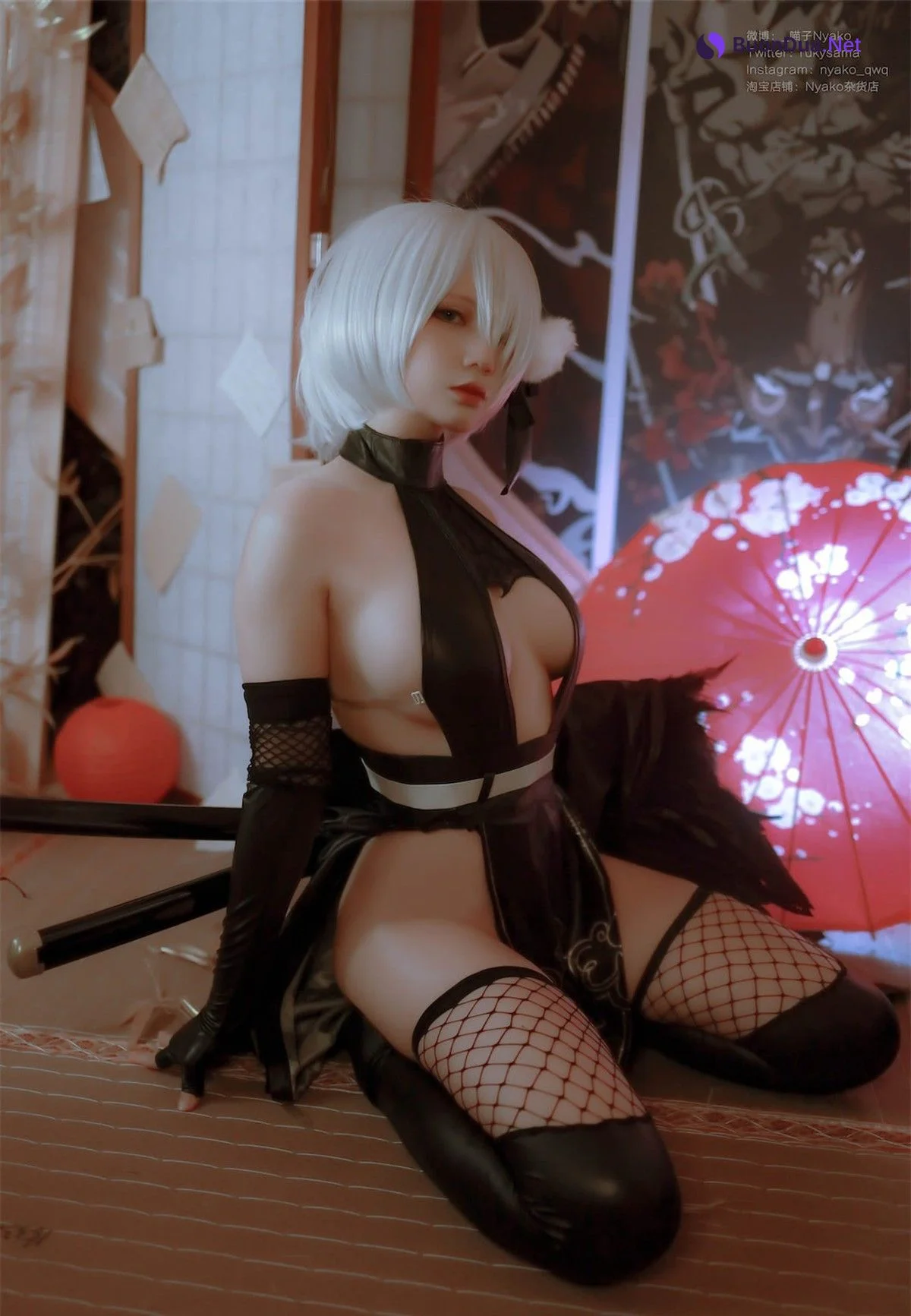 Cosplay Nyako喵子 2B同人旗袍 - Photo 8