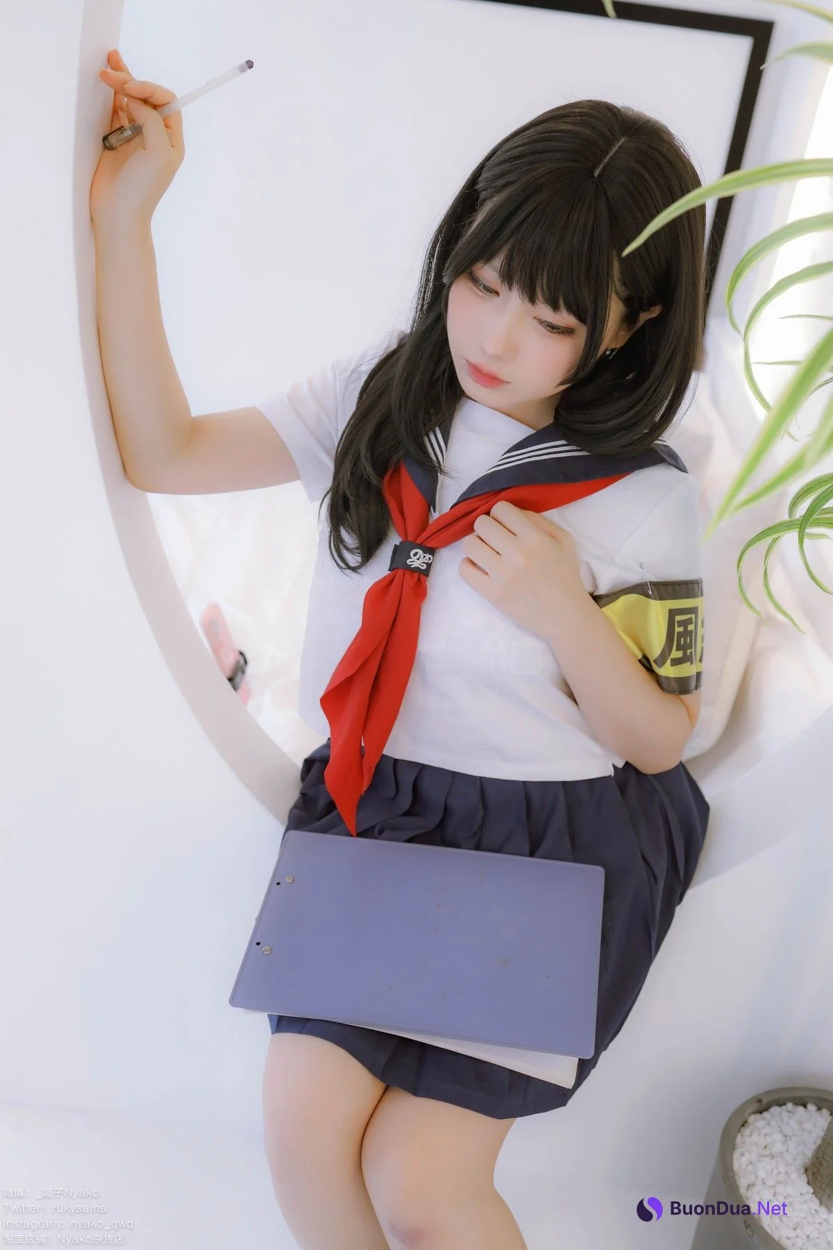 Cosplay Nyako喵子 风纪委员 - Photo 13