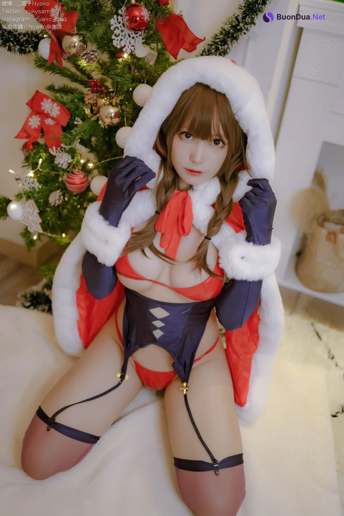 Cosplay Nyako喵子 Christmas Bunny Set.01 - Photo 6