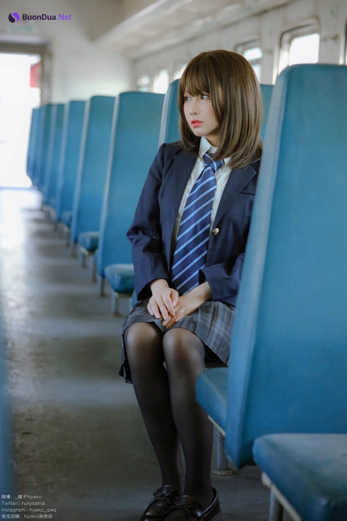 Cosplay Nyako喵子 火车JK制服 - Photo 2
