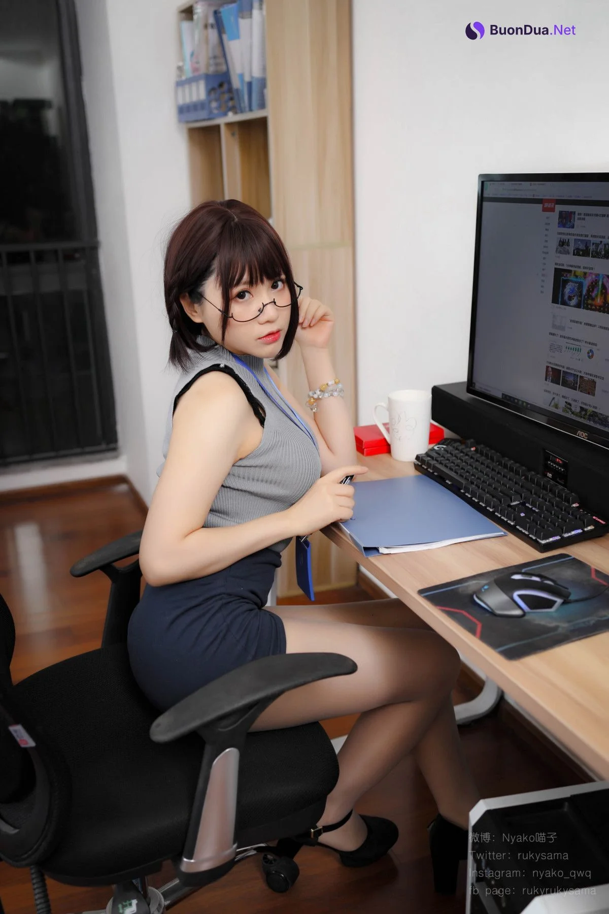 Cosplay Nyako喵子 誰も知らないの大人時間 Set.02 - Photo 12