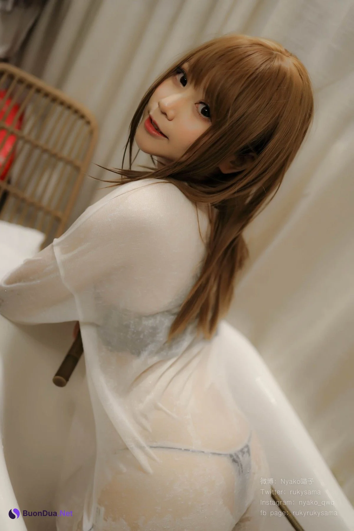 Cosplay Nyako喵子 縛られたの人妻 Set.03 - Photo 10