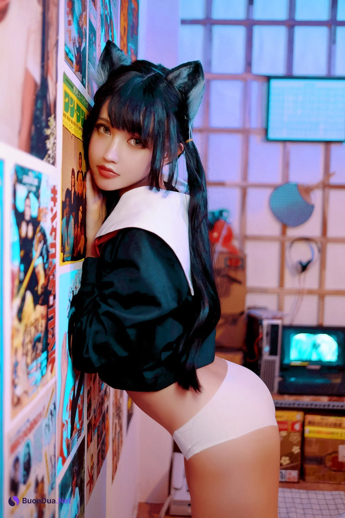 Cosplay PingPing平平 – Kuroneko - Photo 12