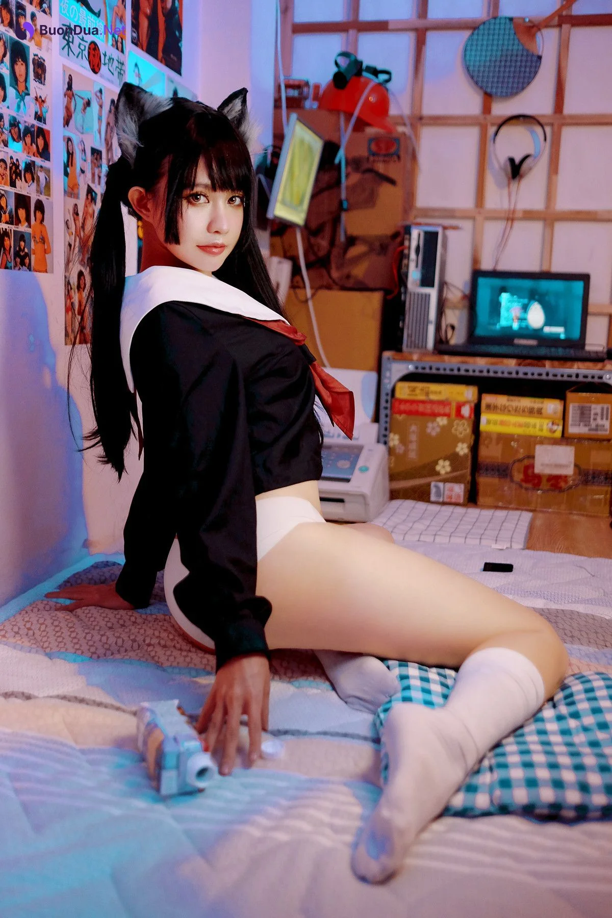 Cosplay PingPing平平 – Kuroneko - Photo 20