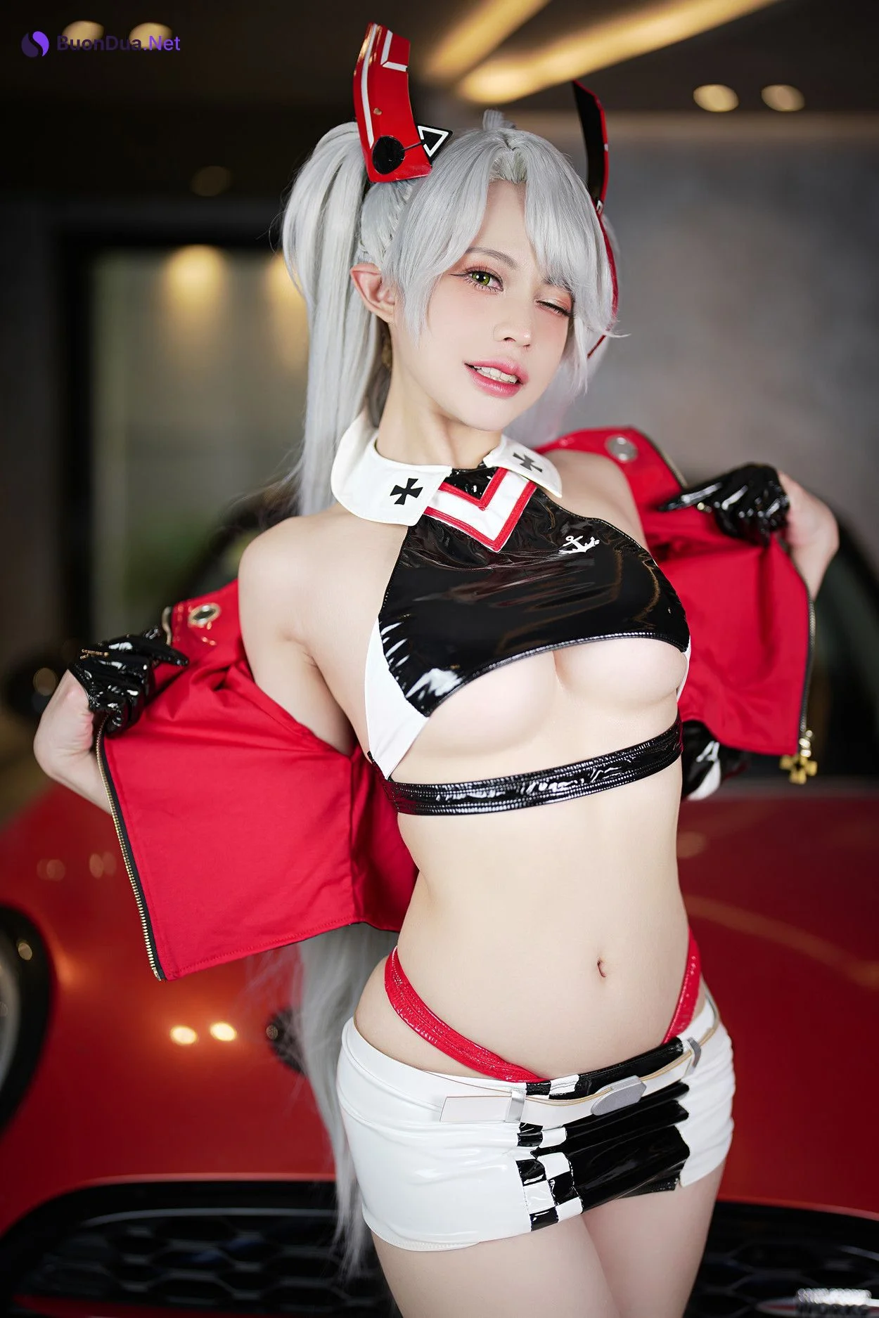 Cosplay PingPing平平 Prinz Eugen (Race Queen) Set.01 - Photo 8