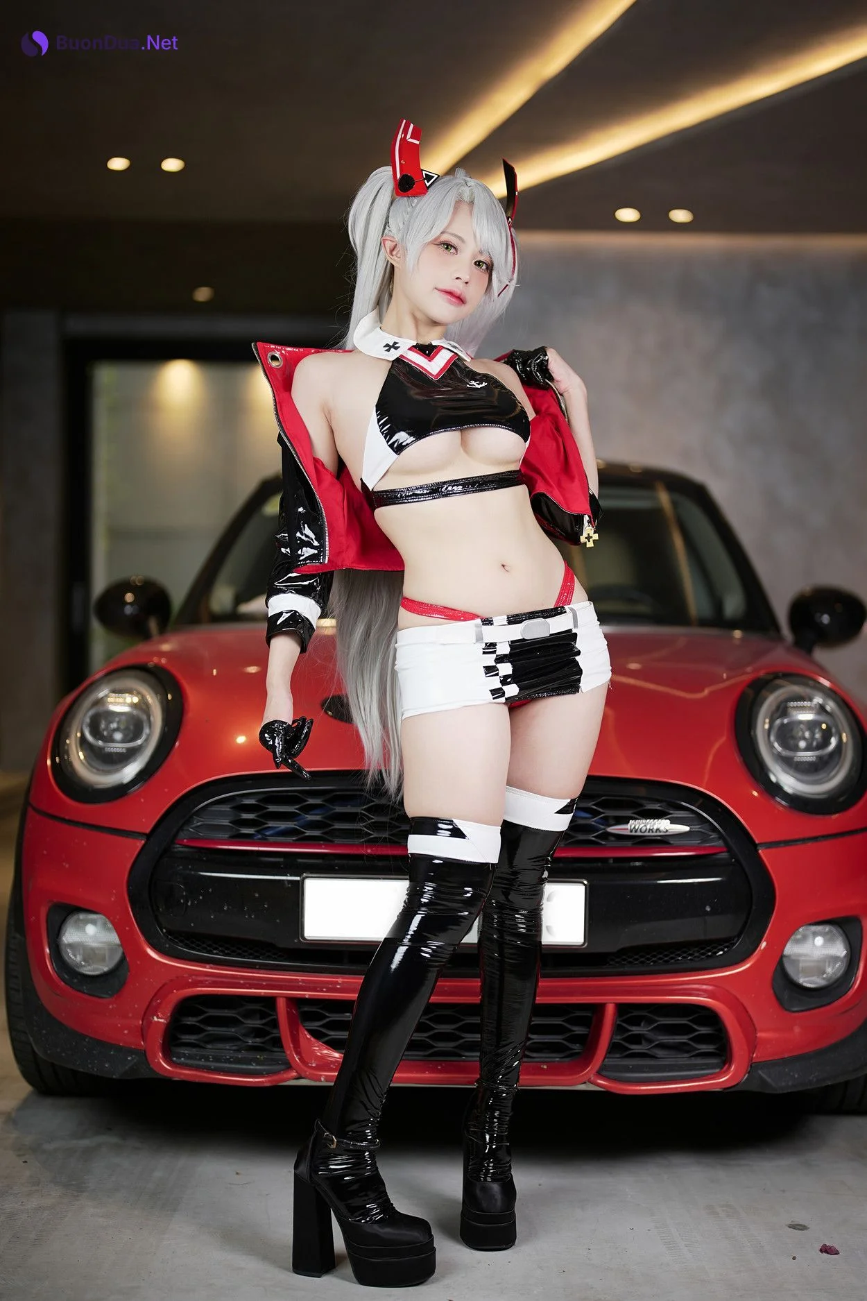 Cosplay PingPing平平 Prinz Eugen (Race Queen) Set.01 - Photo 9
