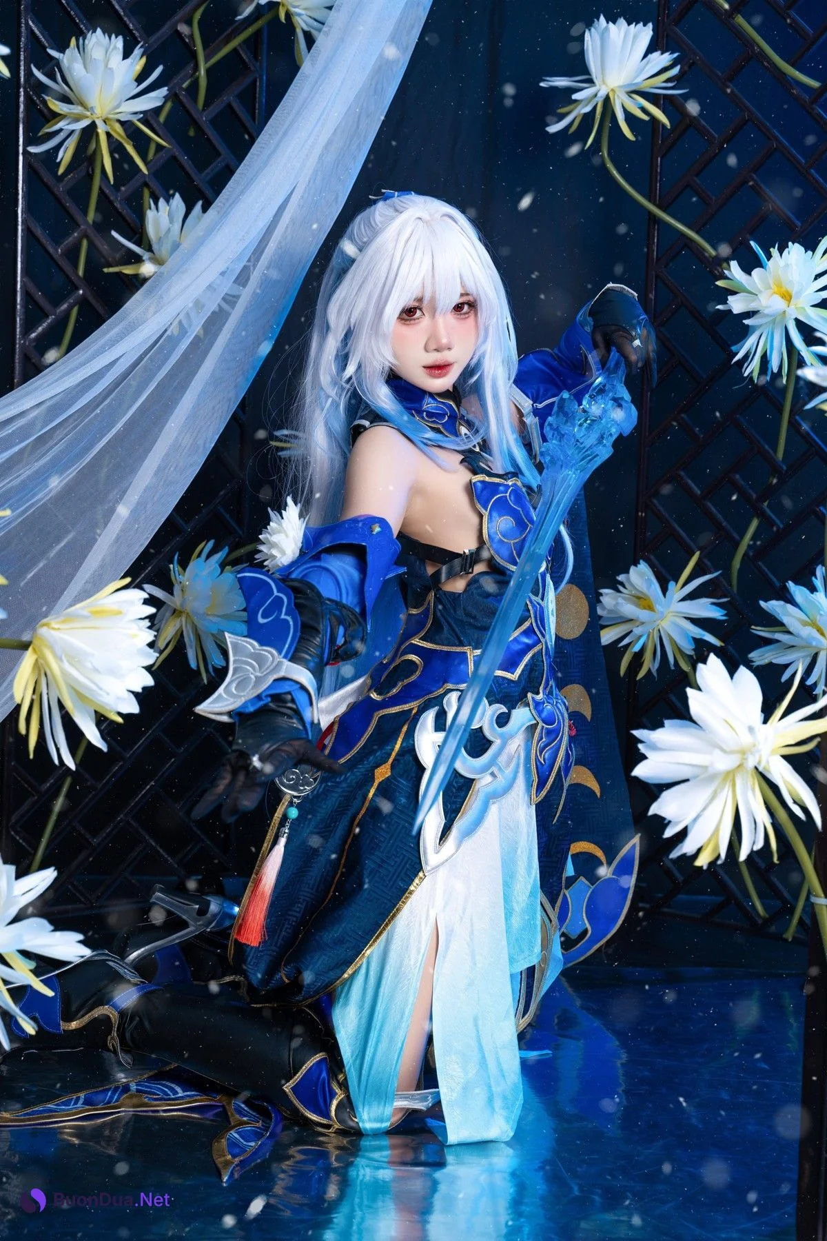 Cosplay PoppaChan 镜流 Jingliu - รูปภาพ 6