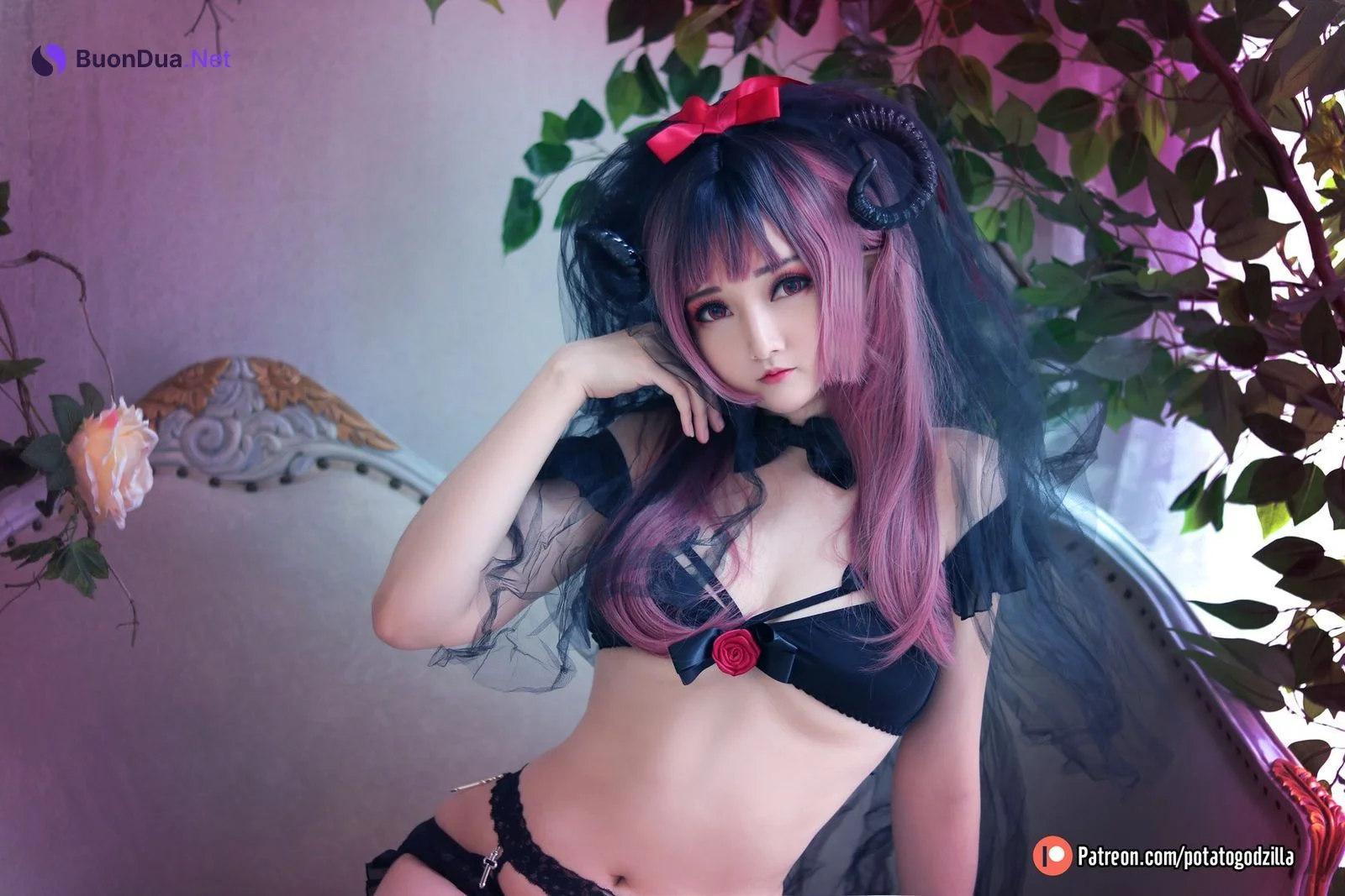 Cosplay Potato Godzilla Lil Devil Bride - Photo 3