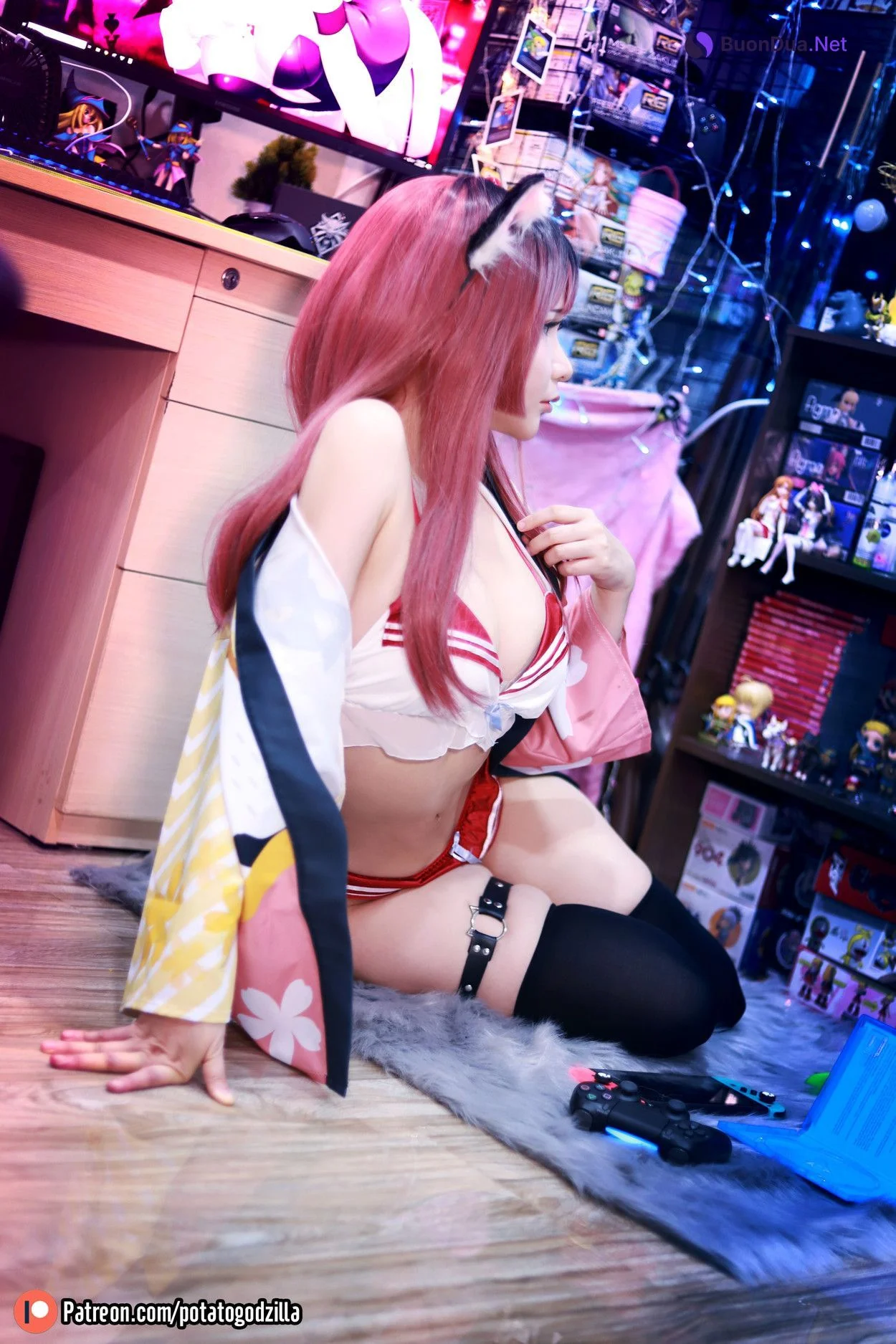 Cosplay Potato Godzilla Weeb Girl - Photo 16