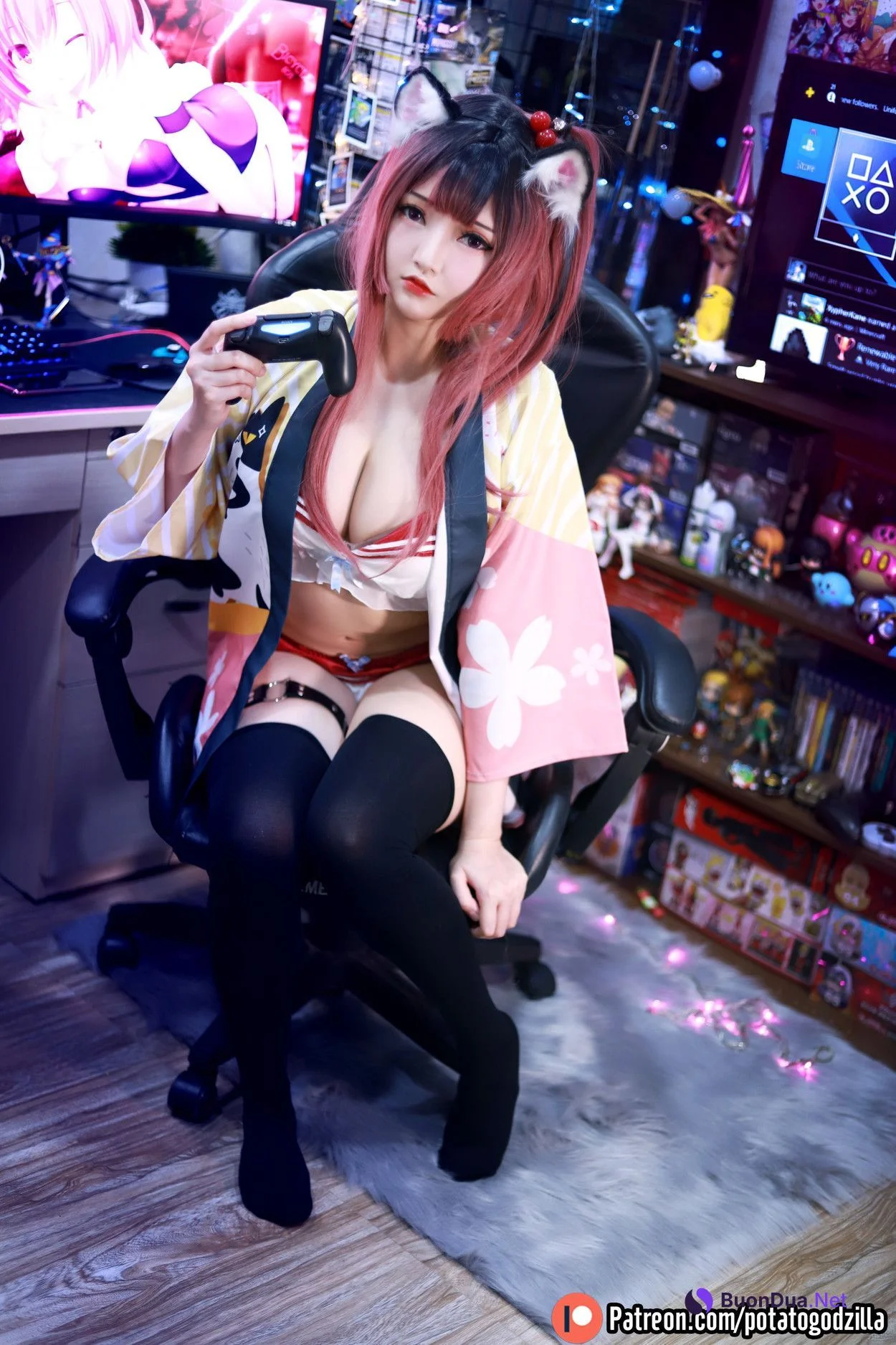 Cosplay Potato Godzilla Weeb Girl - Photo 5