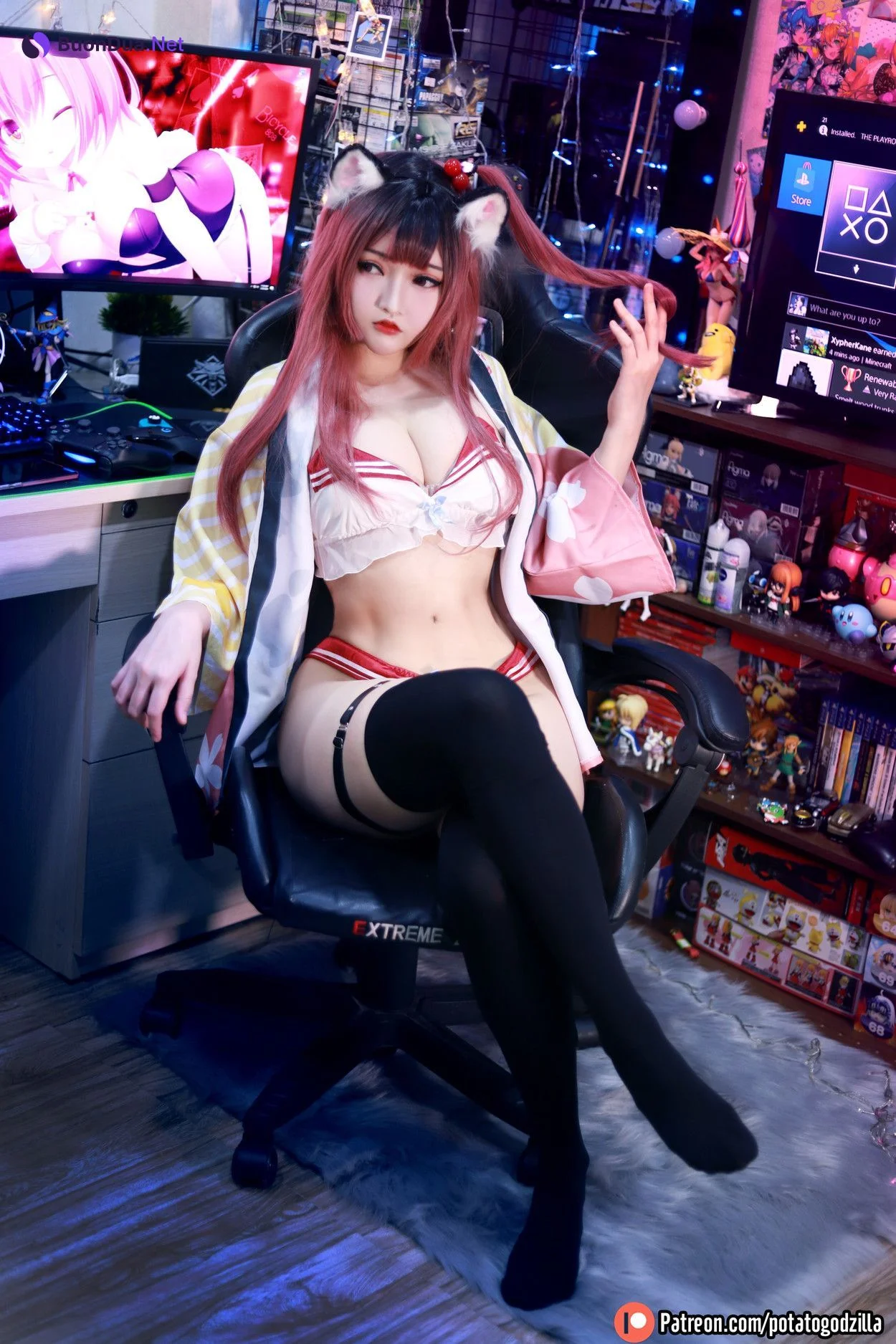 Cosplay Potato Godzilla Weeb Girl - Photo 6