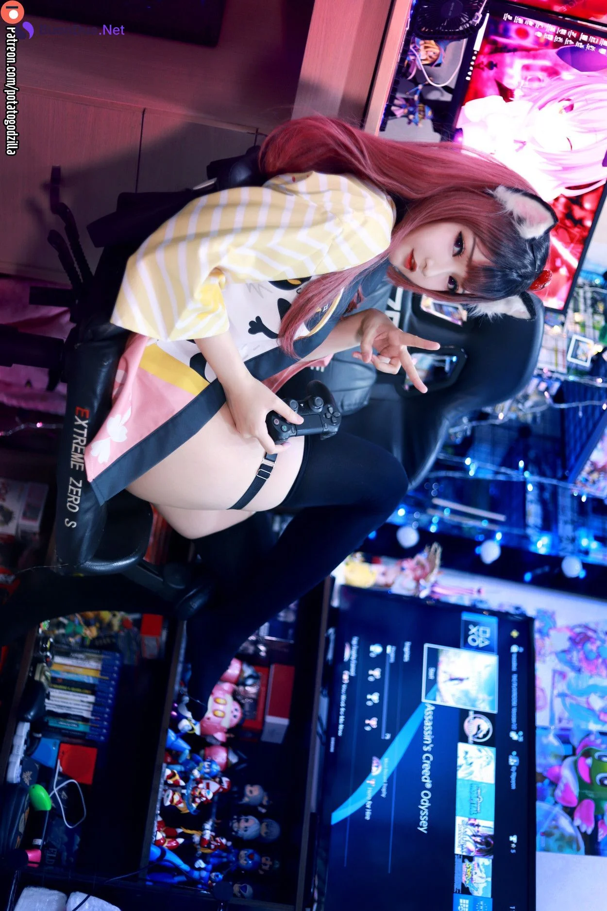 Cosplay Potato Godzilla Weeb Girl - Photo 9
