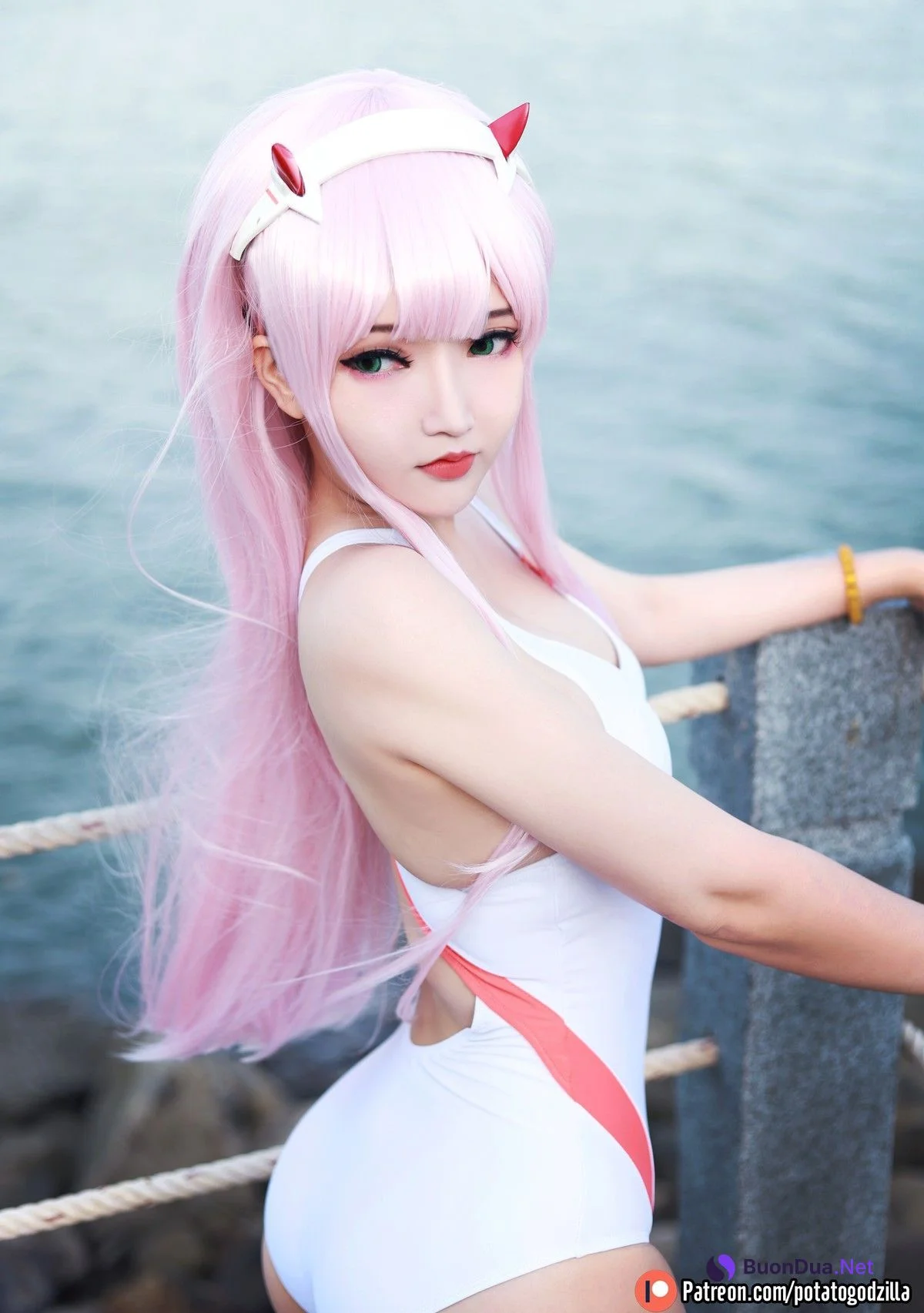 Cosplay Potato Godzilla Zero Two Swimsuit - Photo 11