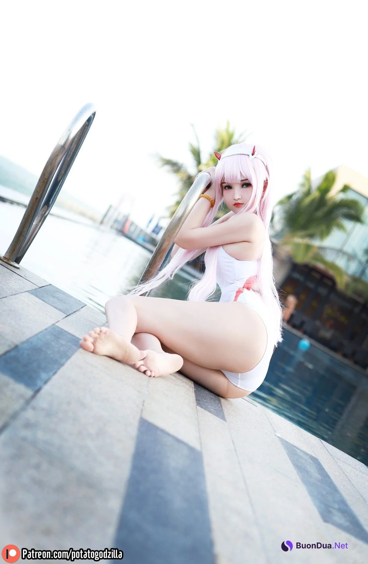 Cosplay Potato Godzilla Zero Two Swimsuit - Photo 13