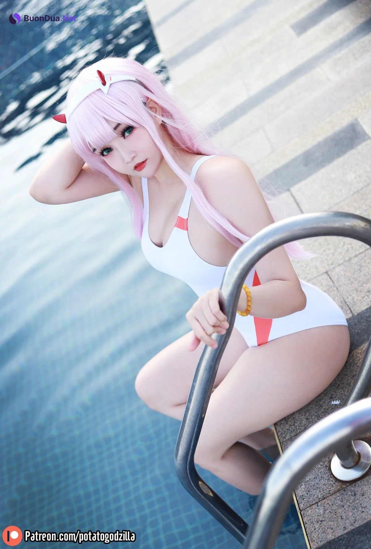 Cosplay Potato Godzilla Zero Two Swimsuit - Photo 14