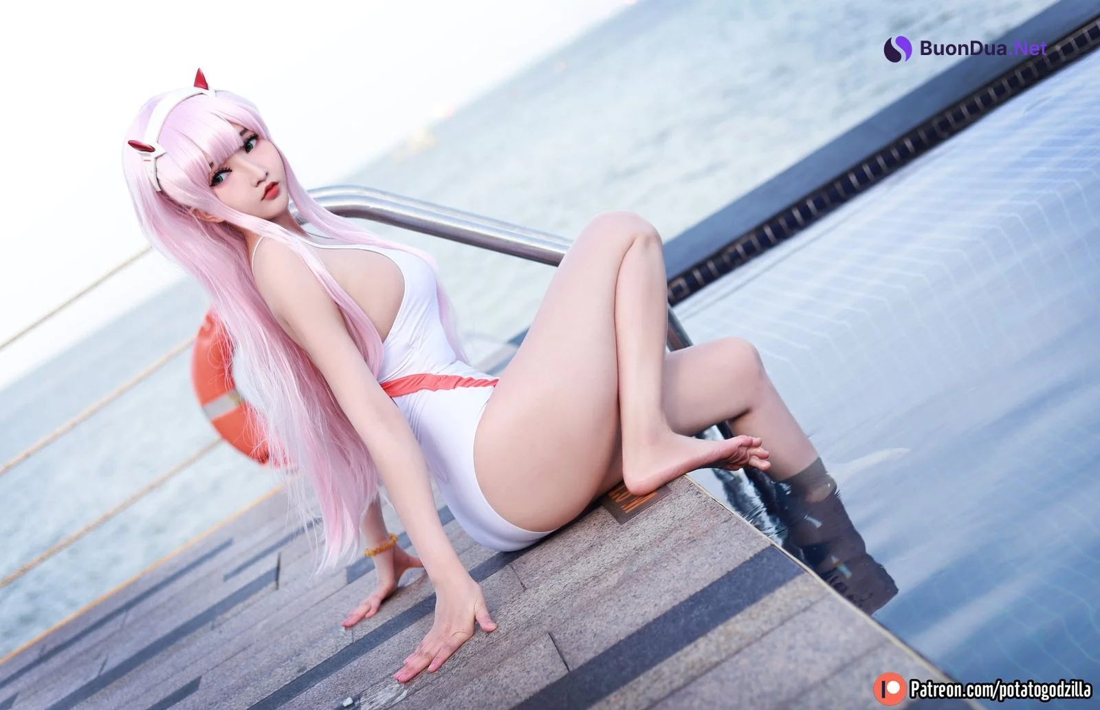 Cosplay Potato Godzilla Zero Two Swimsuit - Photo 15