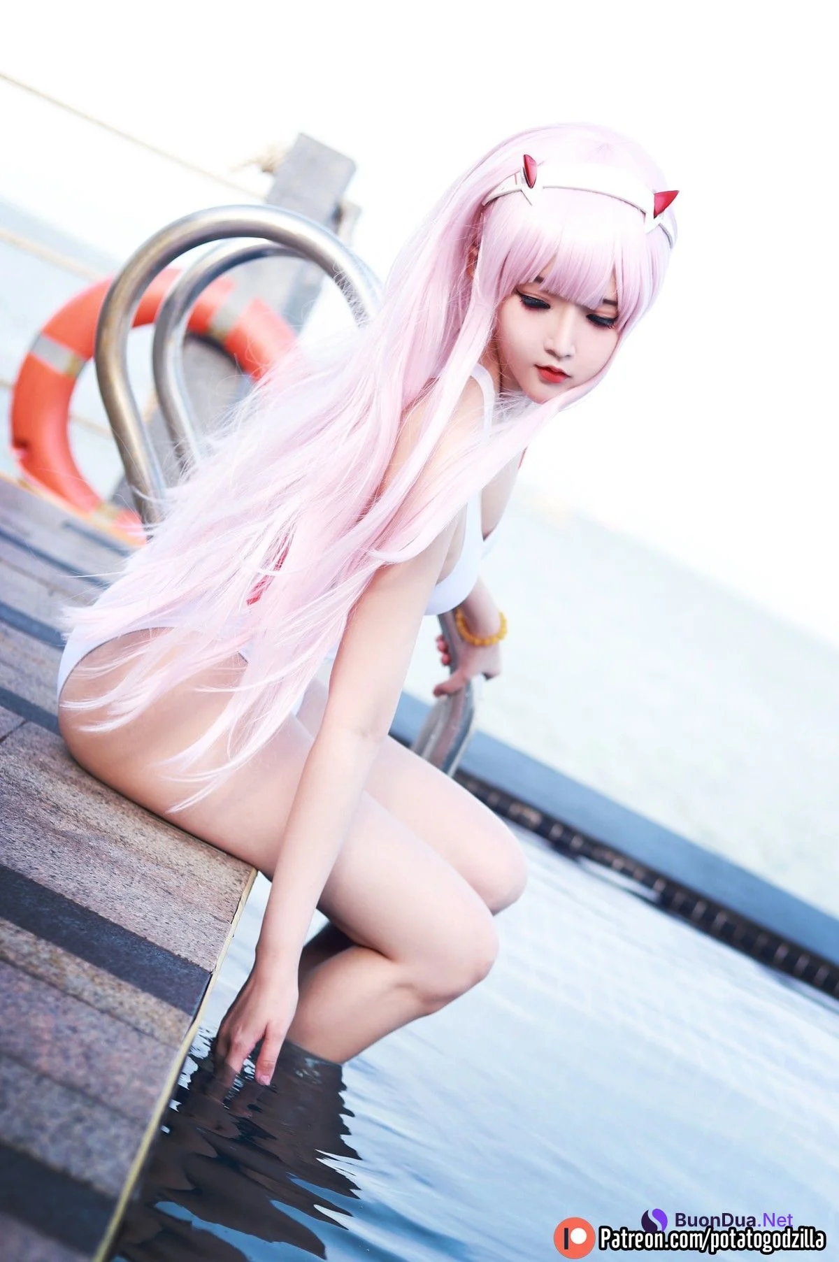 Cosplay Potato Godzilla Zero Two Swimsuit - Photo 16