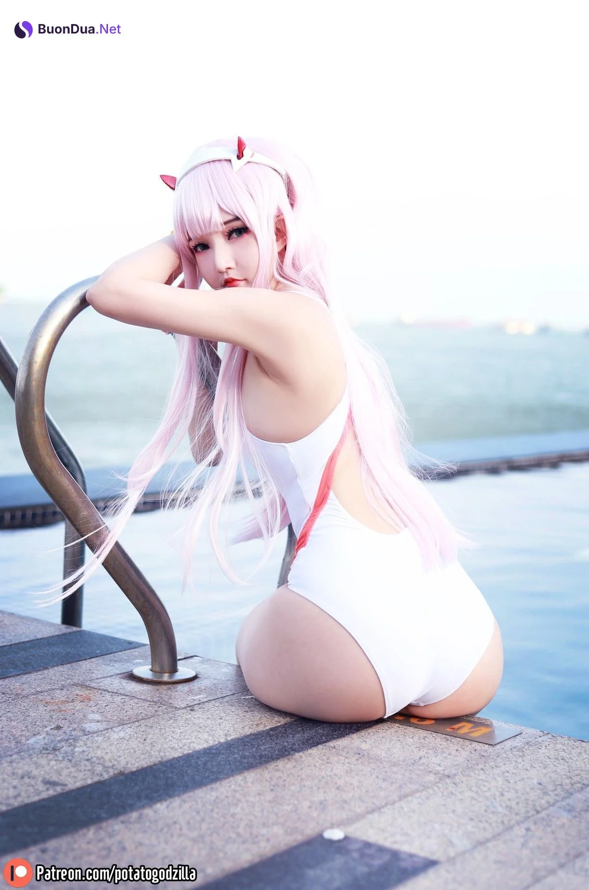 Cosplay Potato Godzilla Zero Two Swimsuit - Photo 17