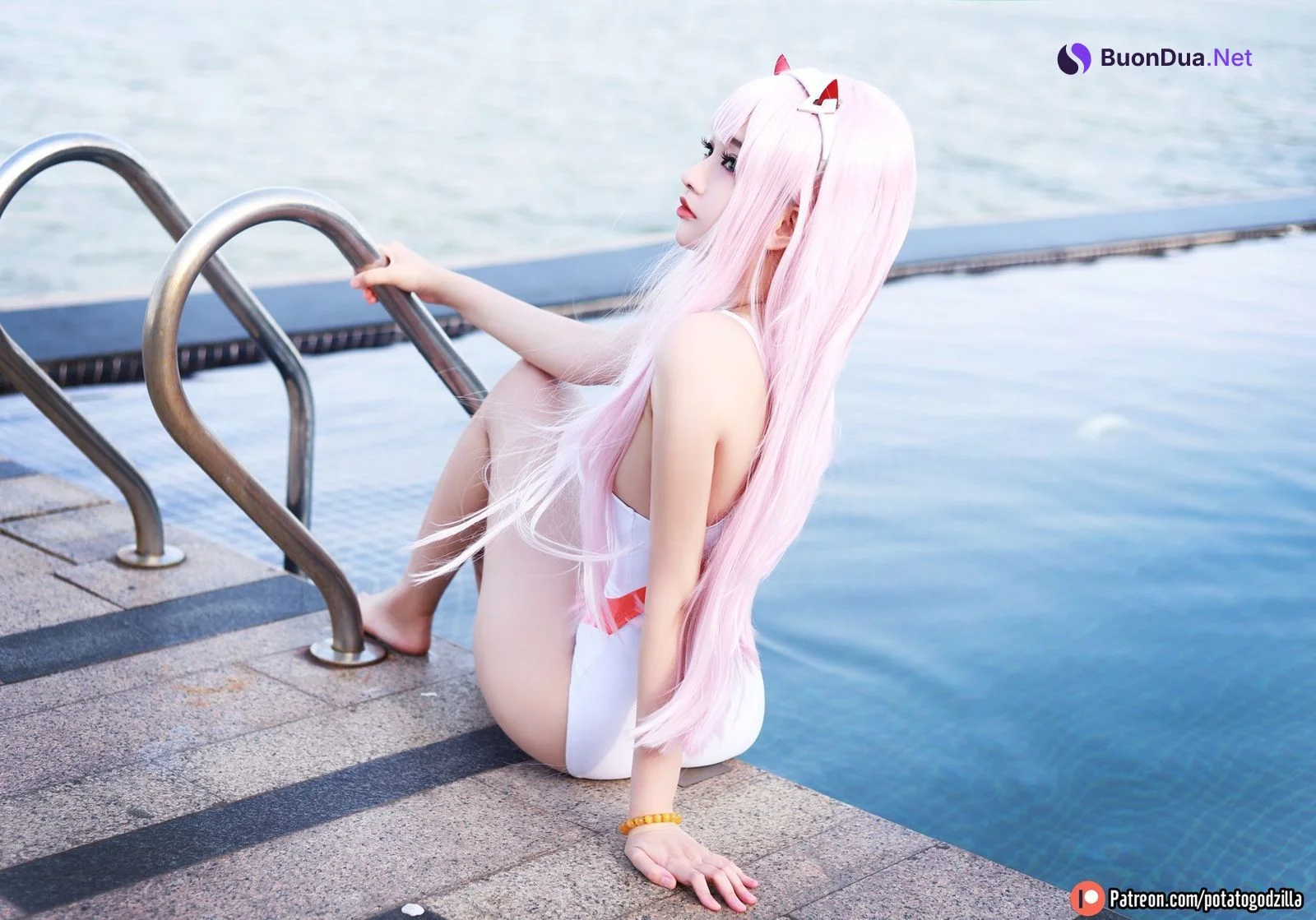 Cosplay Potato Godzilla Zero Two Swimsuit - Photo 19