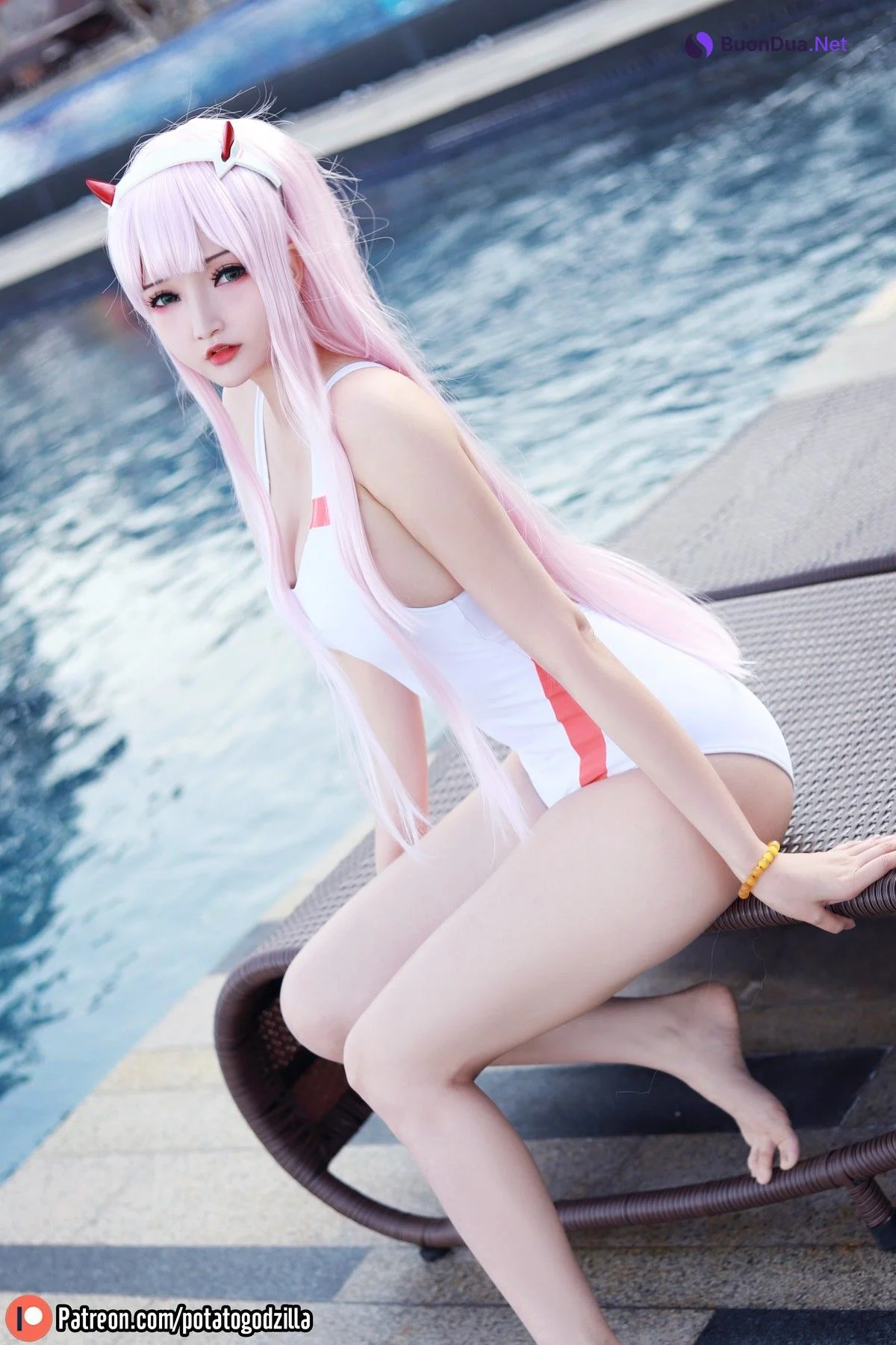Cosplay Potato Godzilla Zero Two Swimsuit - Photo 5