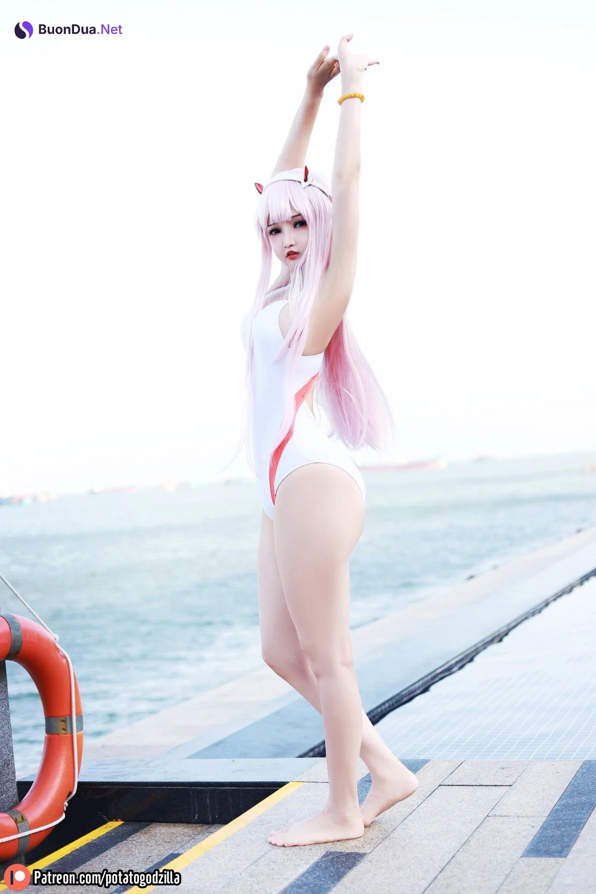 Cosplay Potato Godzilla Zero Two Swimsuit - Photo 6
