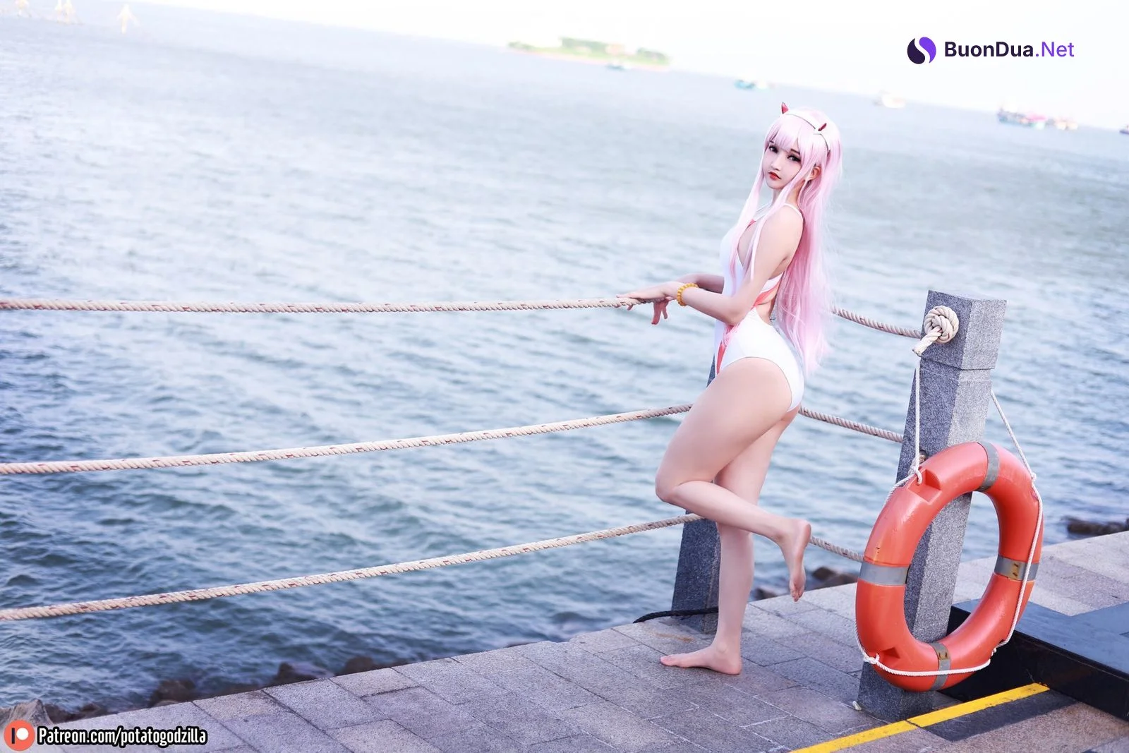 Cosplay Potato Godzilla Zero Two Swimsuit - Photo 9