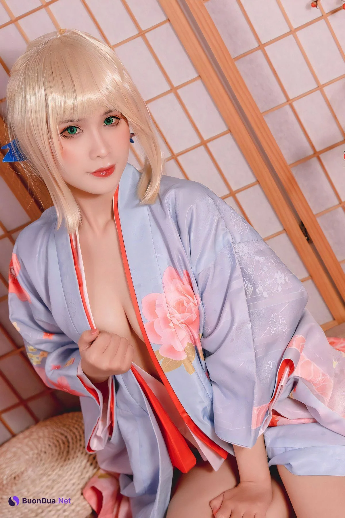 Cosplay Pyonピオン Saber セイバー Kimono - Photo 13