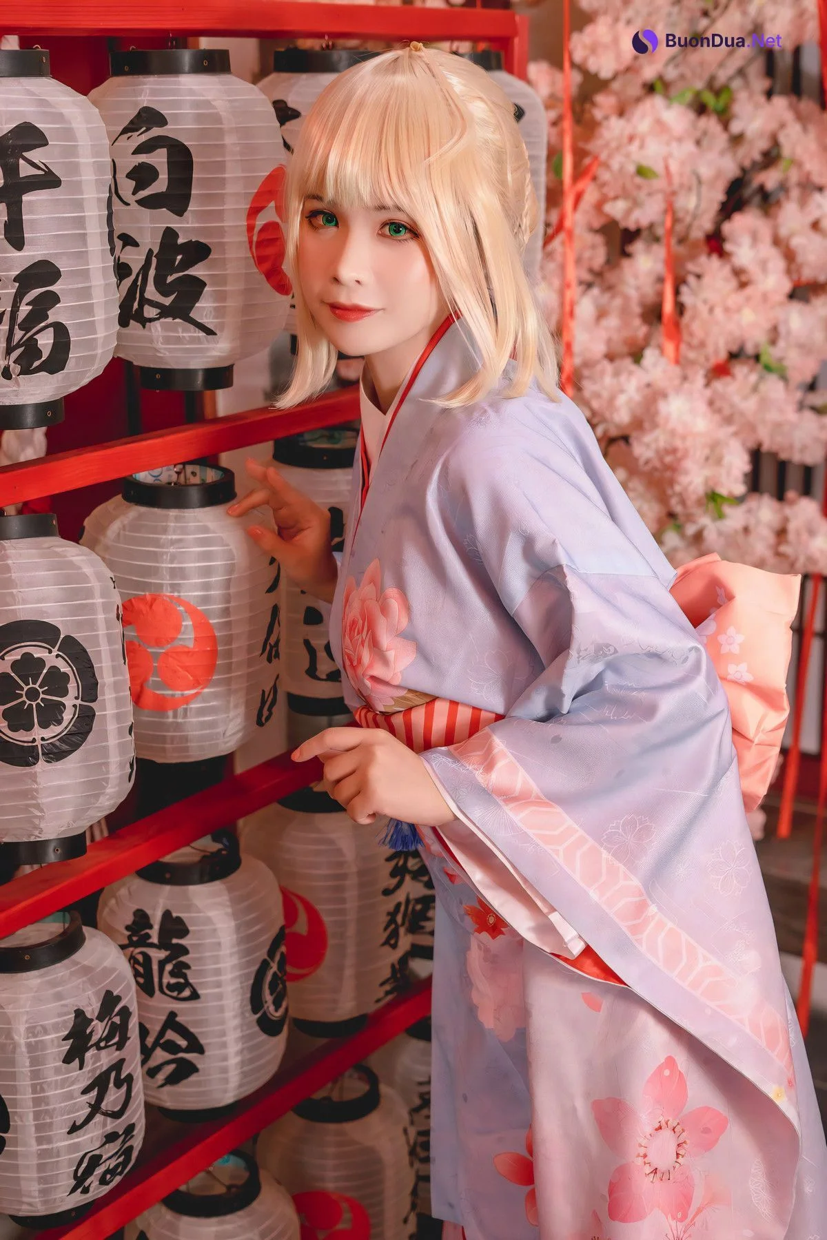 Cosplay Pyonピオン Saber セイバー Kimono - Photo 7