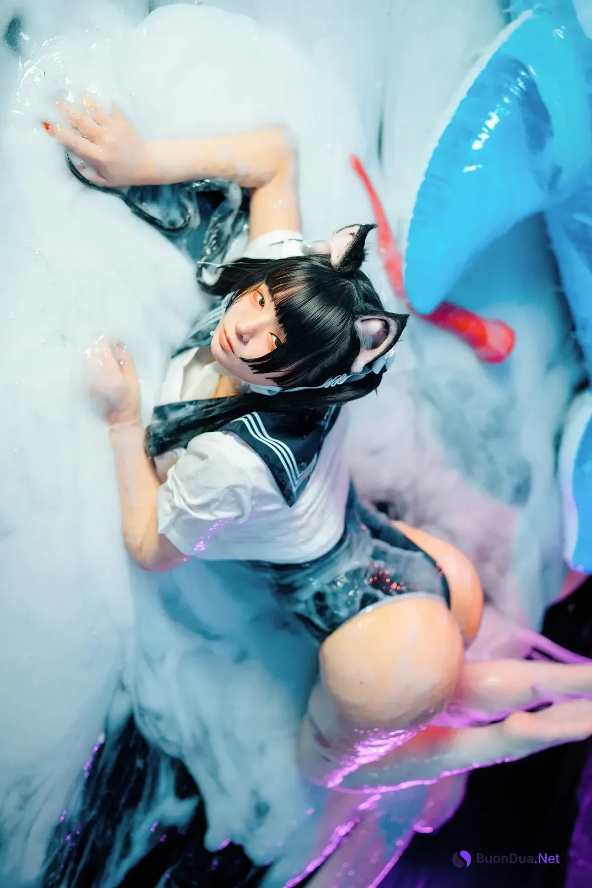 Cosplay 落落Raku – 邋遢小猫 Messy Kitty - รูปภาพ 11